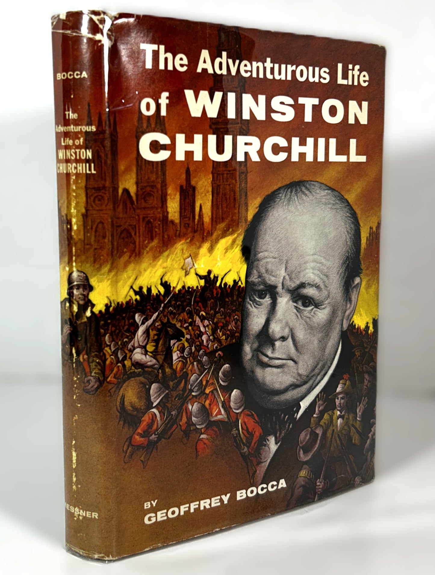 The Adventurous Life of Winston Churchill by Geoffrey Bocca 1958 1st Edition
