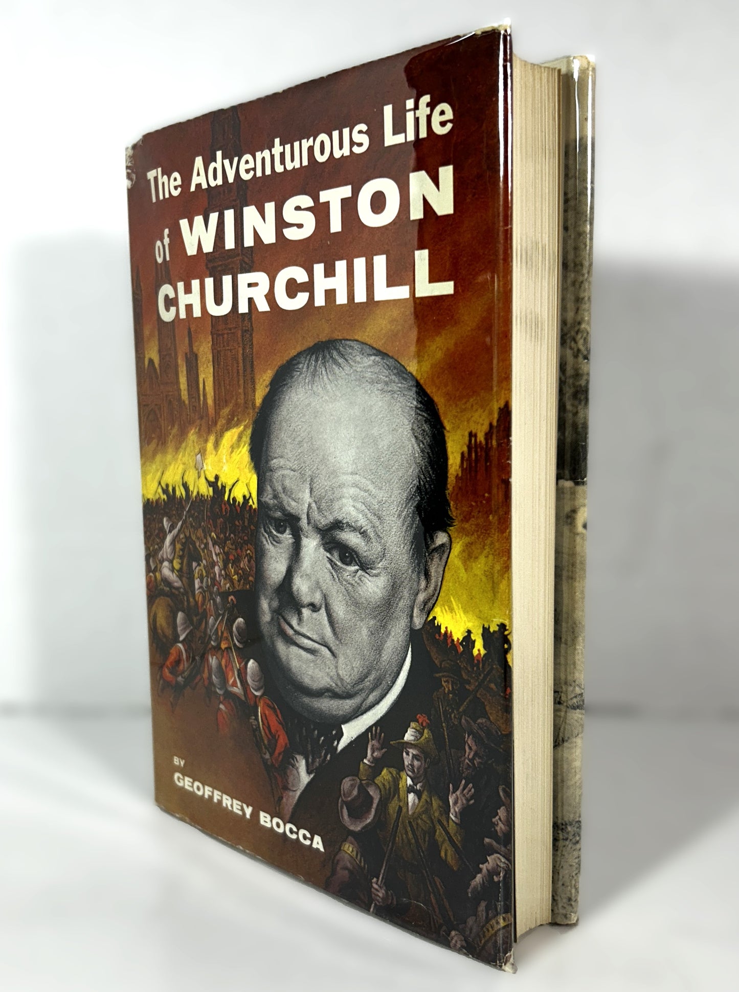 The Adventurous Life of Winston Churchill by Geoffrey Bocca 1958 1st Edition