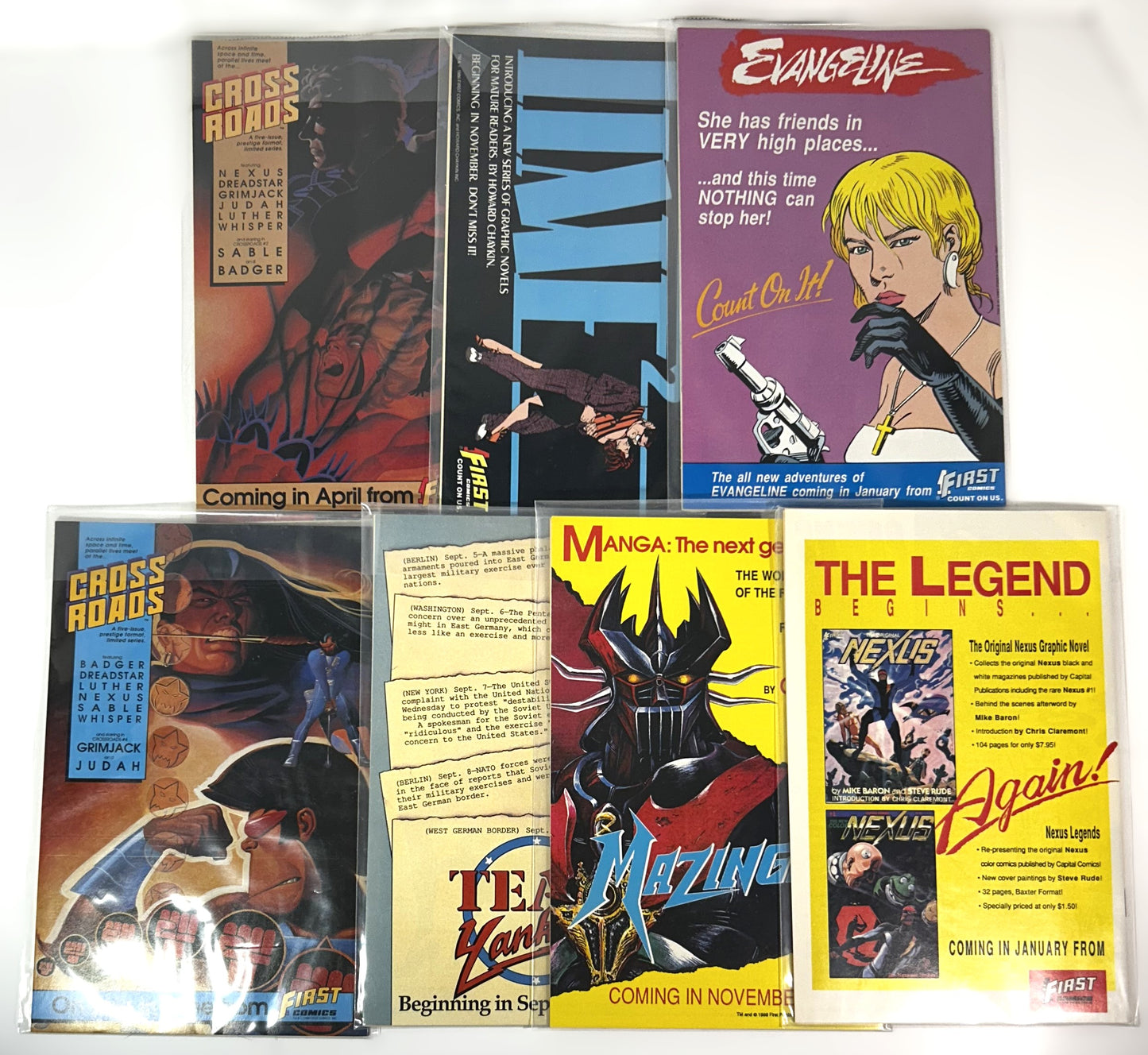 Set of 7 Michael Moorecock's Elric circa 1980s Softcover Comics