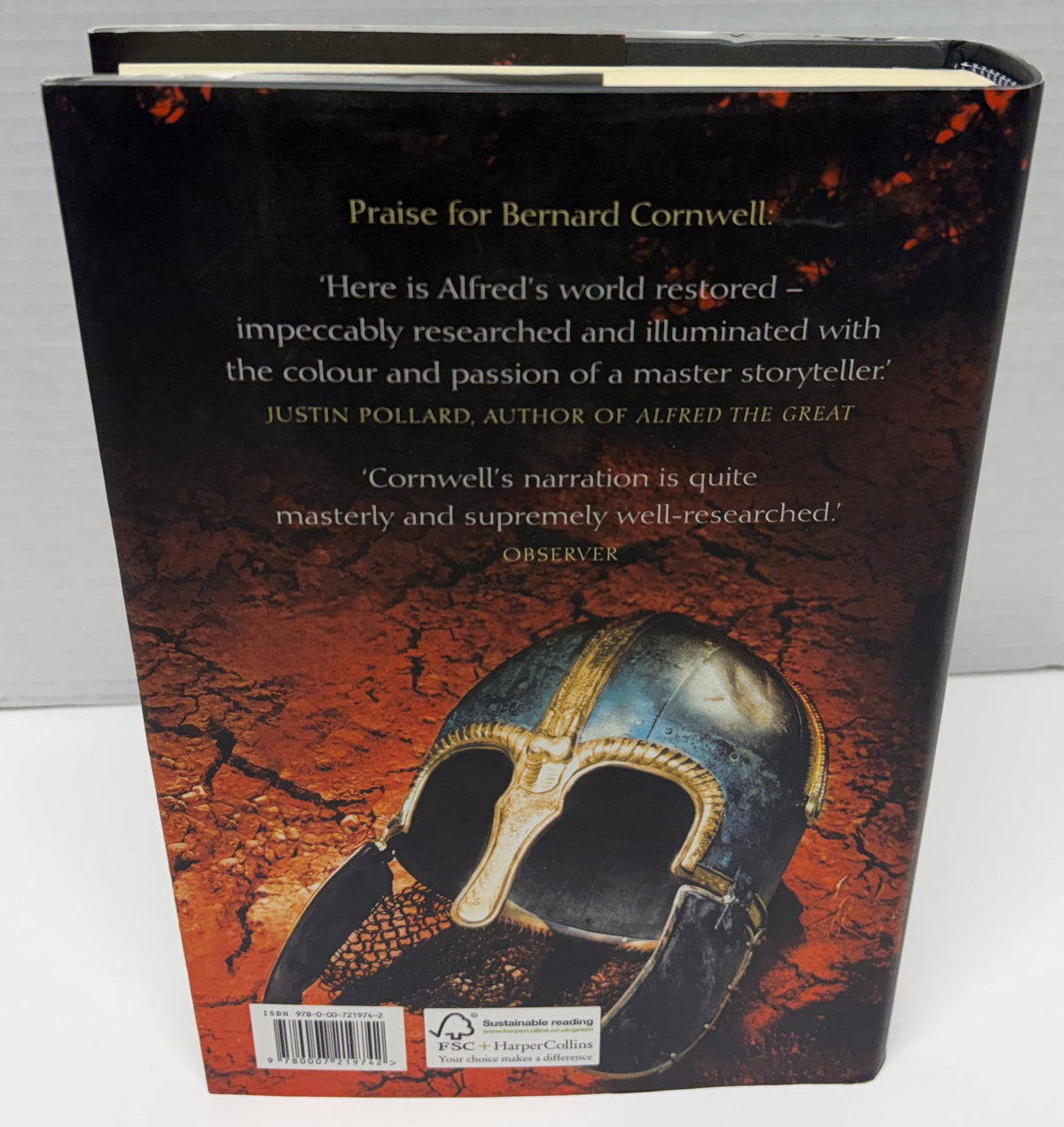 The Burning Land by Bernard Cornwell Hardcover UK 1st Edition SIGNED!
