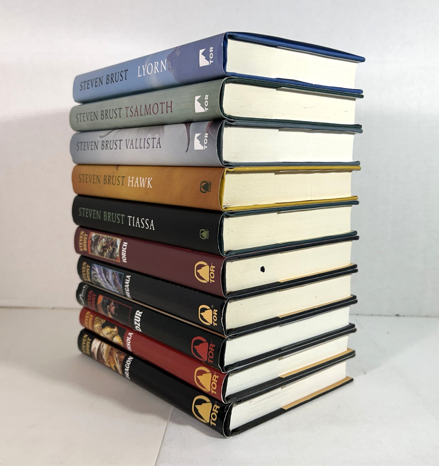Set of 10 Vlad Taltos Series (#8-#17) by Steven Brust circa 1998-2024