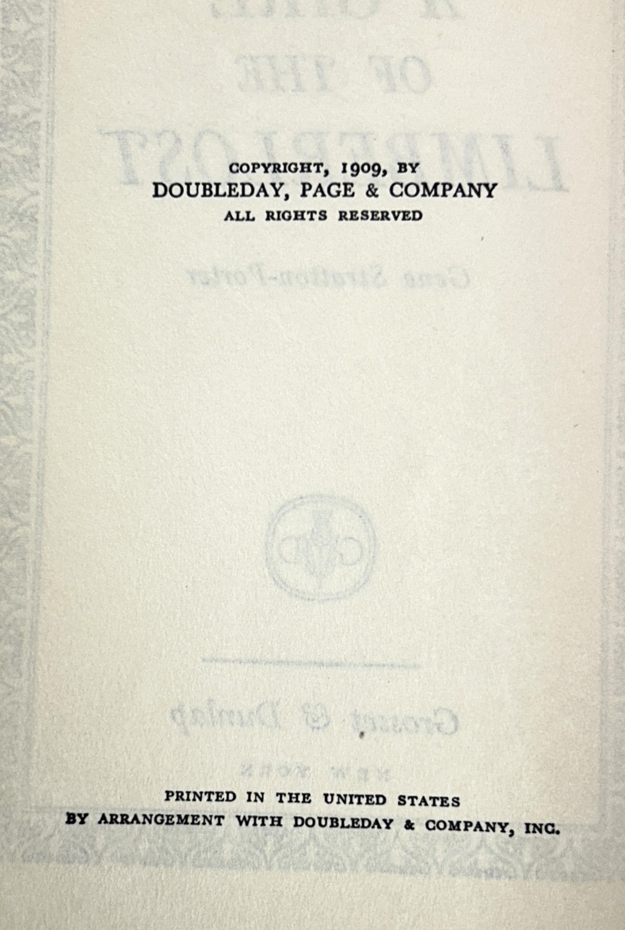 A Girl of the Limberlost by Gene Stratton-Porter 1909
