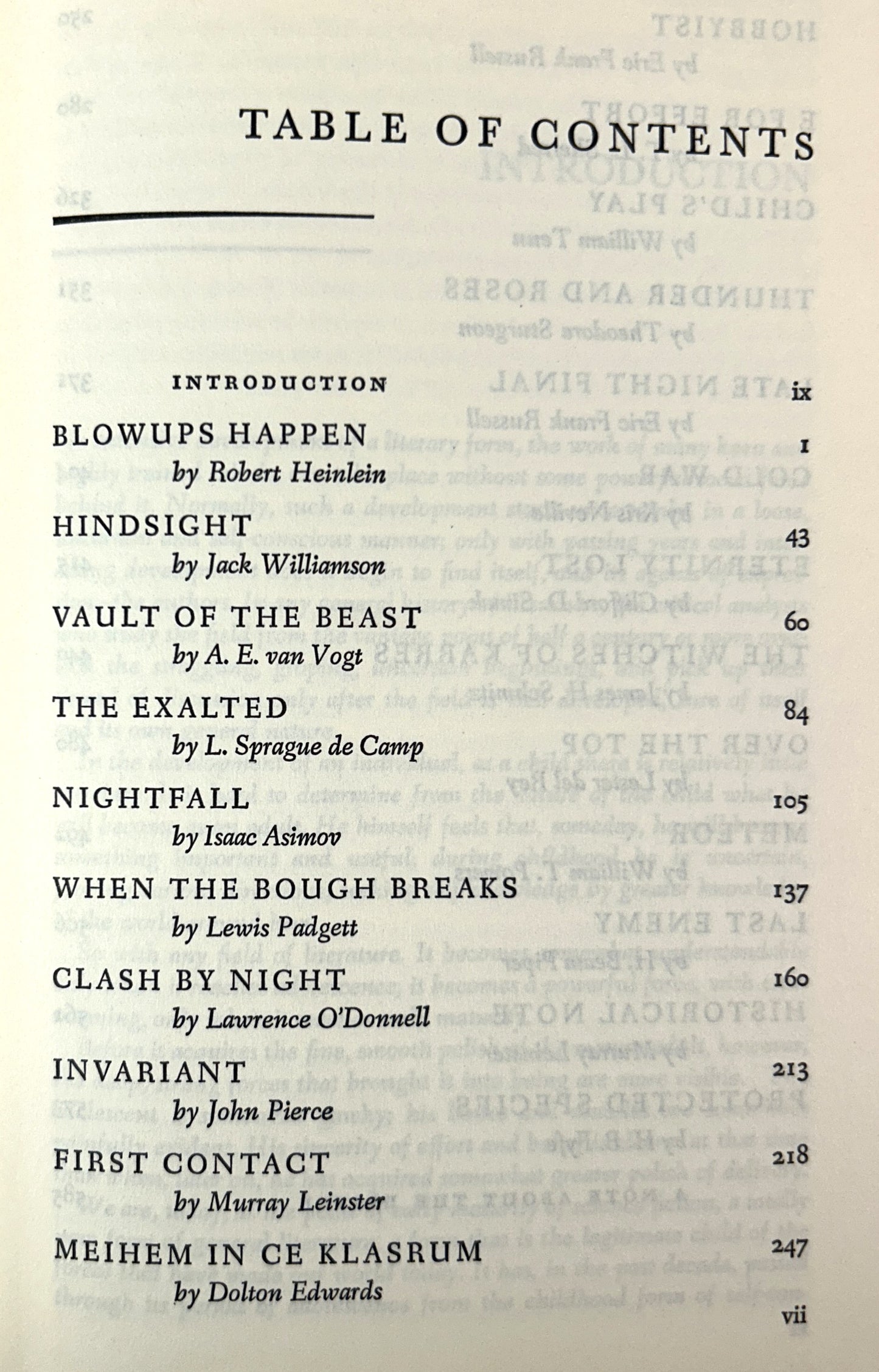 Astounding Science Fiction Anthology by John W. Campbell, Jr. 1952 Book Club Edition