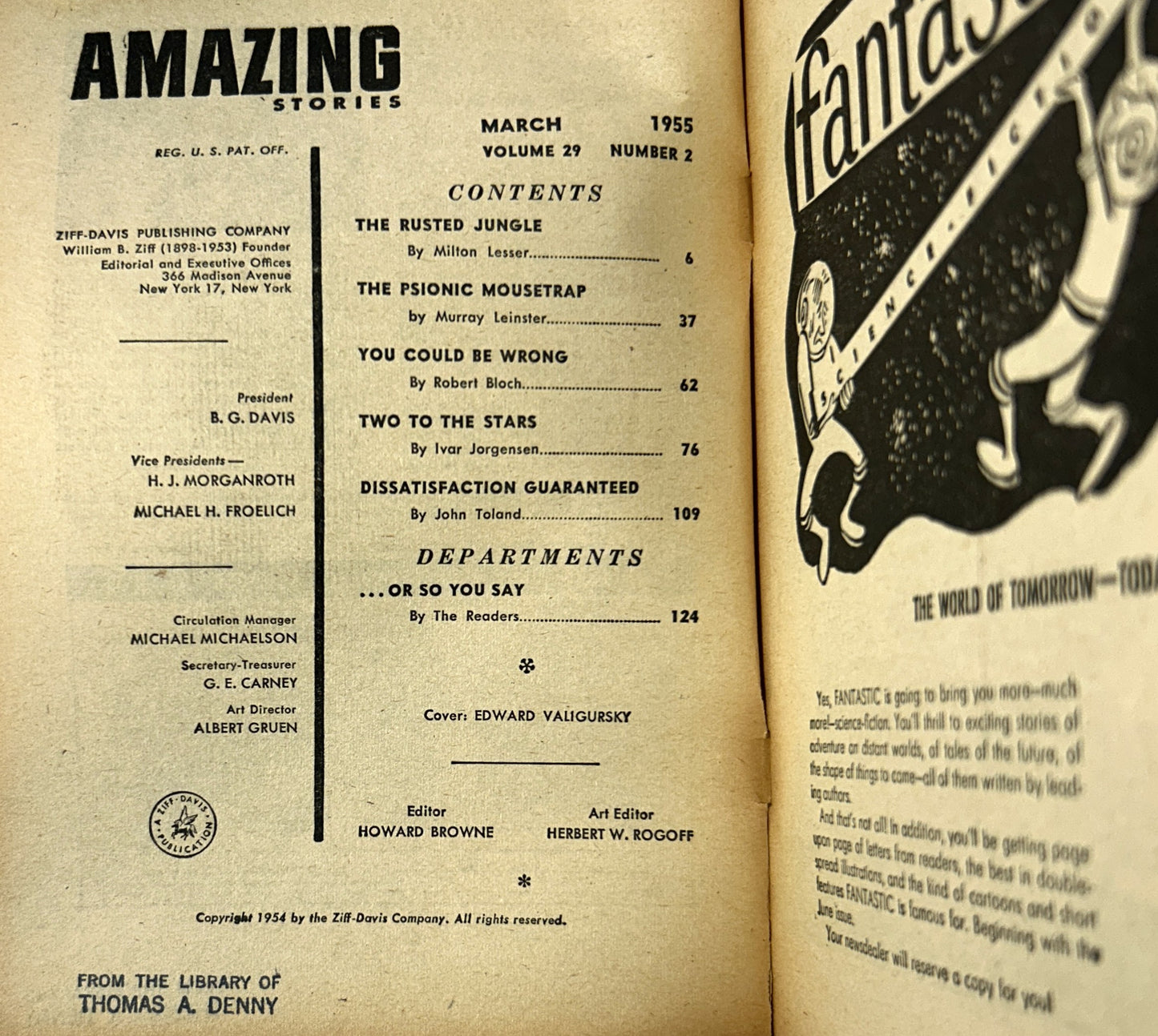 Amazing Stories March 1955