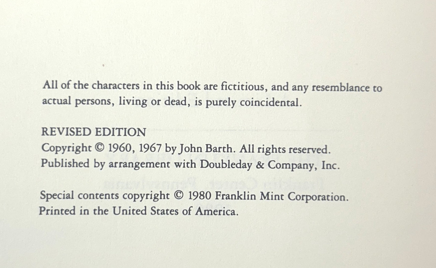 Franklin Library: The Sot-Weed Factor by John Barth 1980 SIGNED Limited Edition