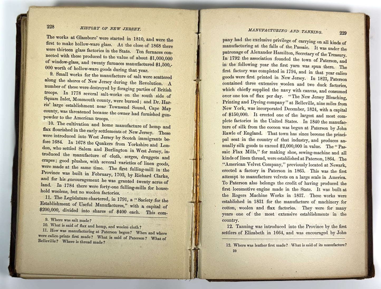 History of New Jersey by JR Sypher & EA Apgar 1870 Antique Hardcover