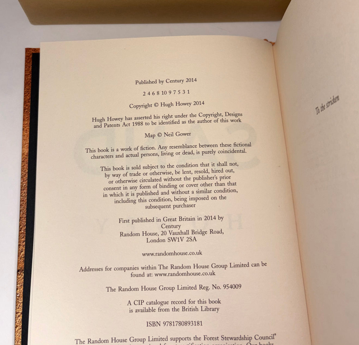 copyright page