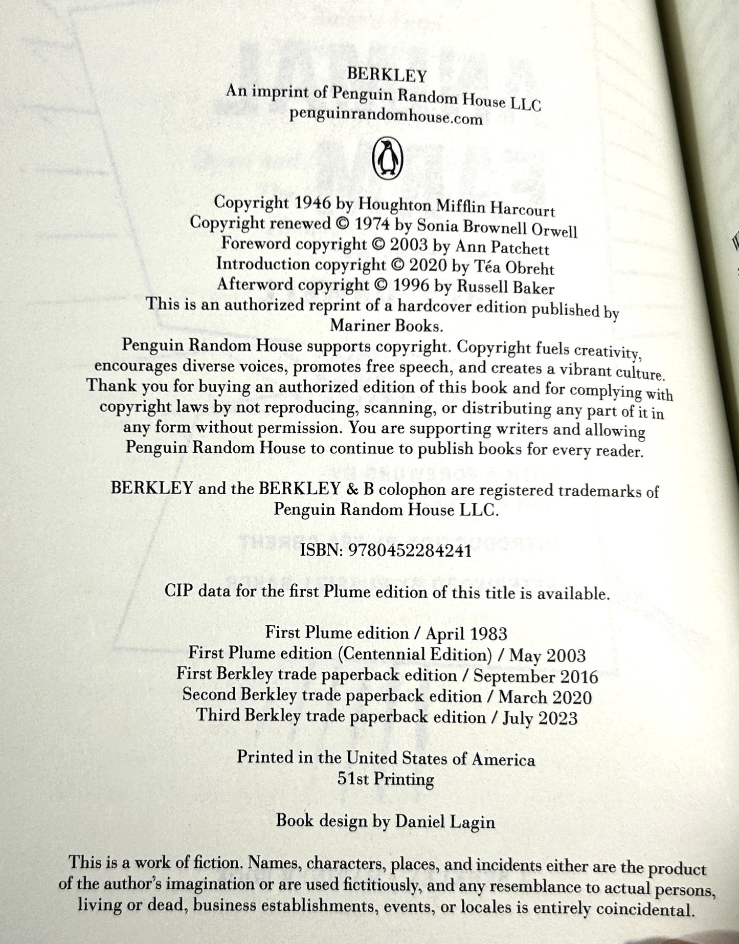 Animal Farm by George Orwell 2023 75th Anniversary Edition