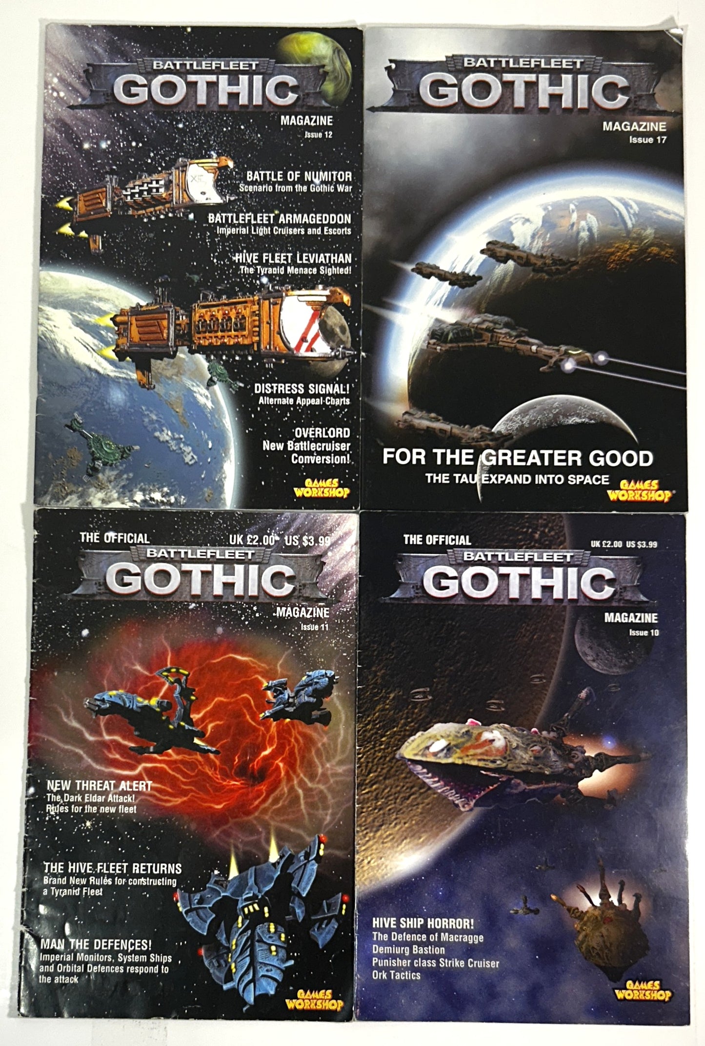 Set of 4 Battlefleet Gothic Magazines