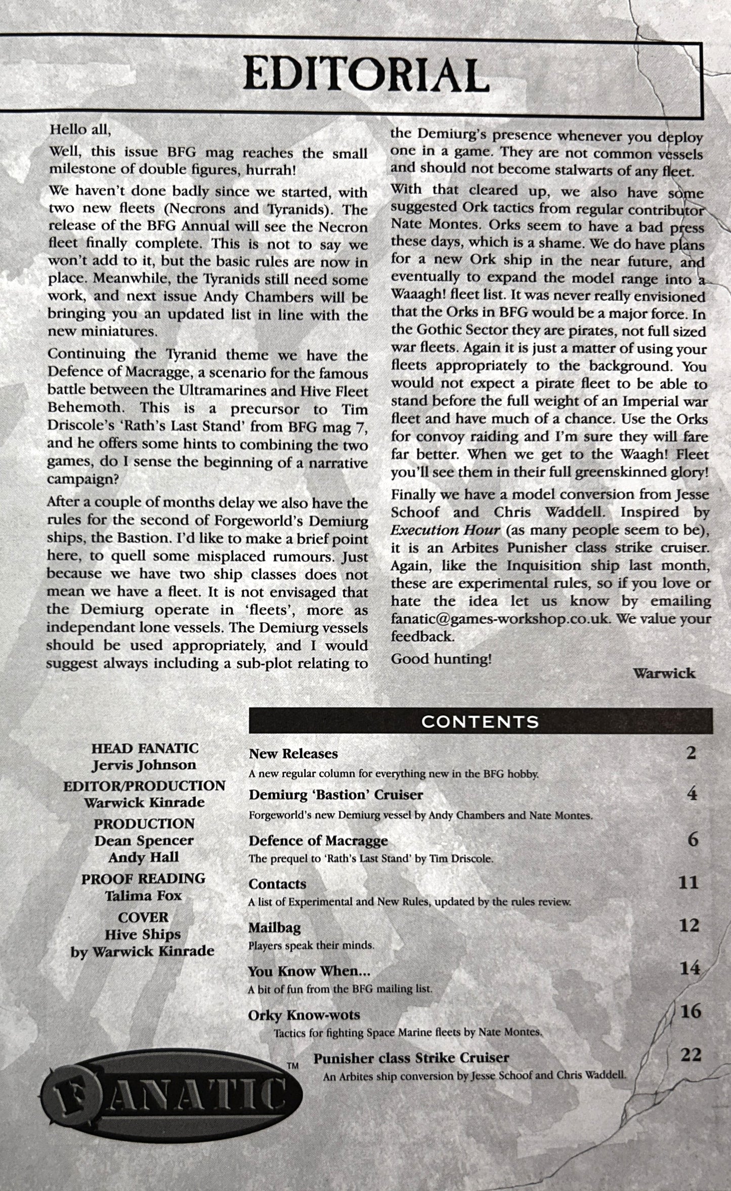 Set of 4 Battlefleet Gothic Magazines