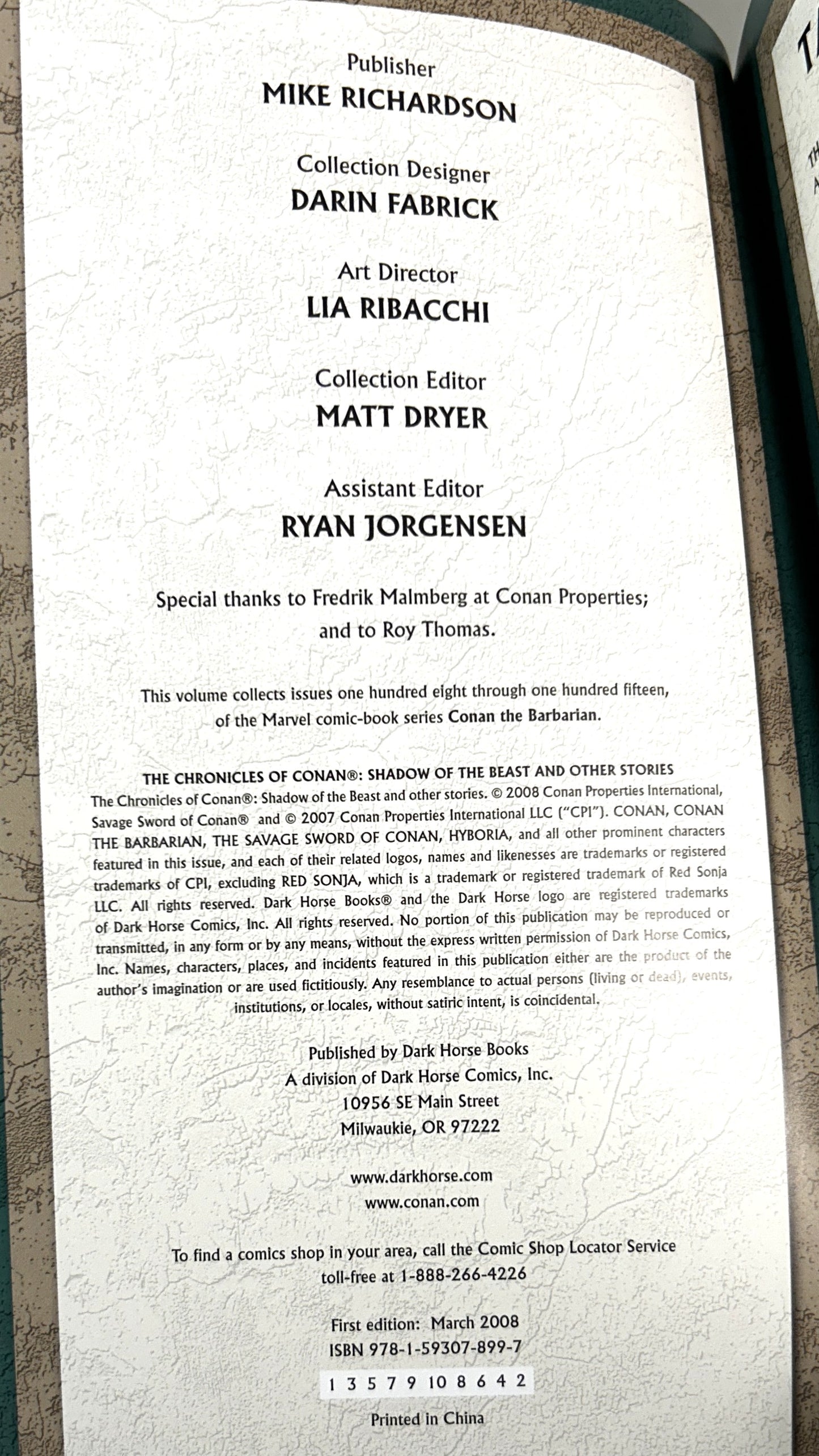 Set of 14 The Chronicles of Conan 2003-2007