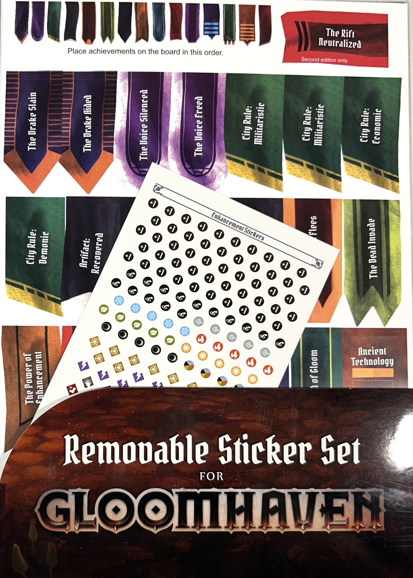 Removable Sticker Set for Gloomhaven