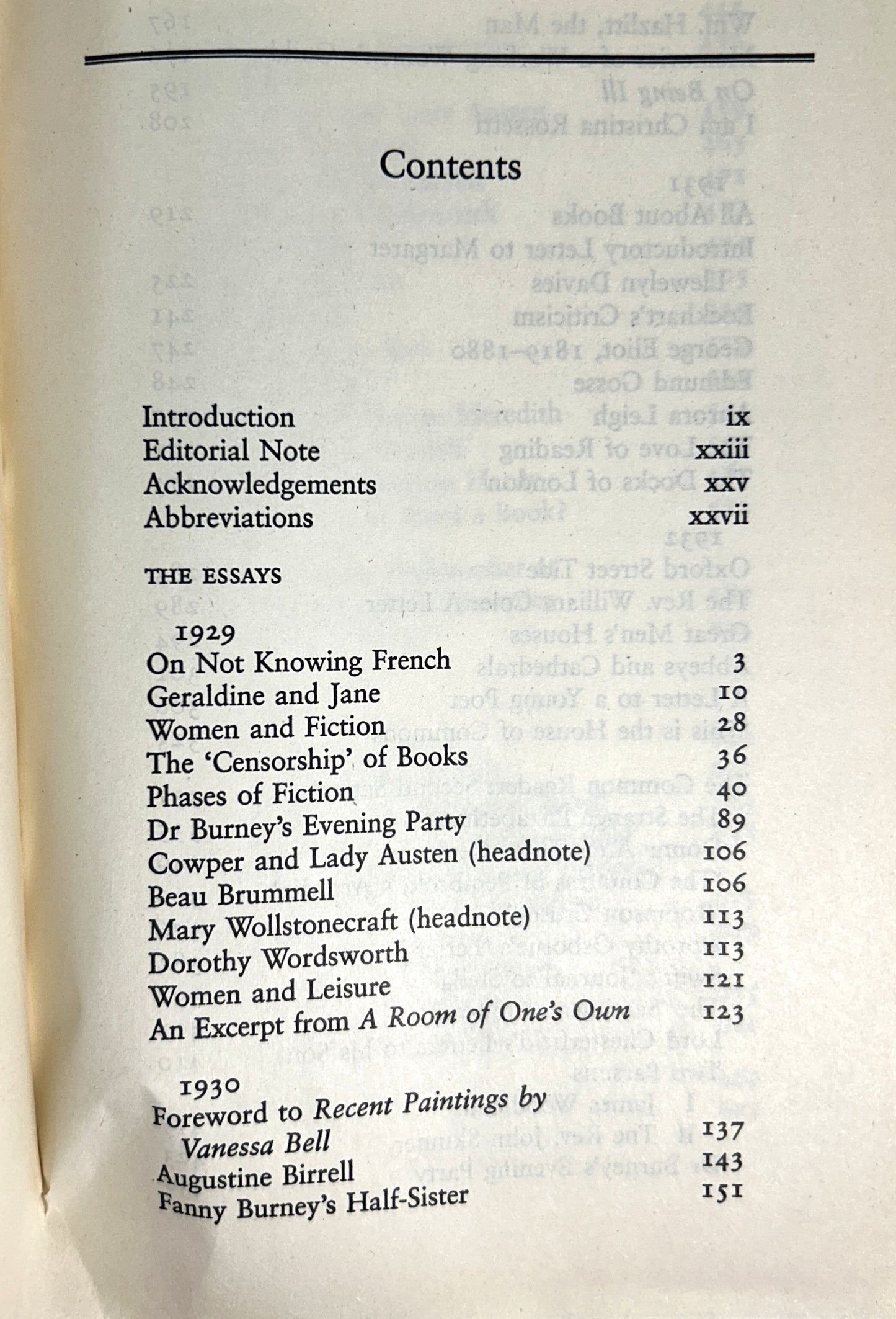 Set of 5 Essays of Virginia Woolf edited by Andrew McNeillie 1986-2009