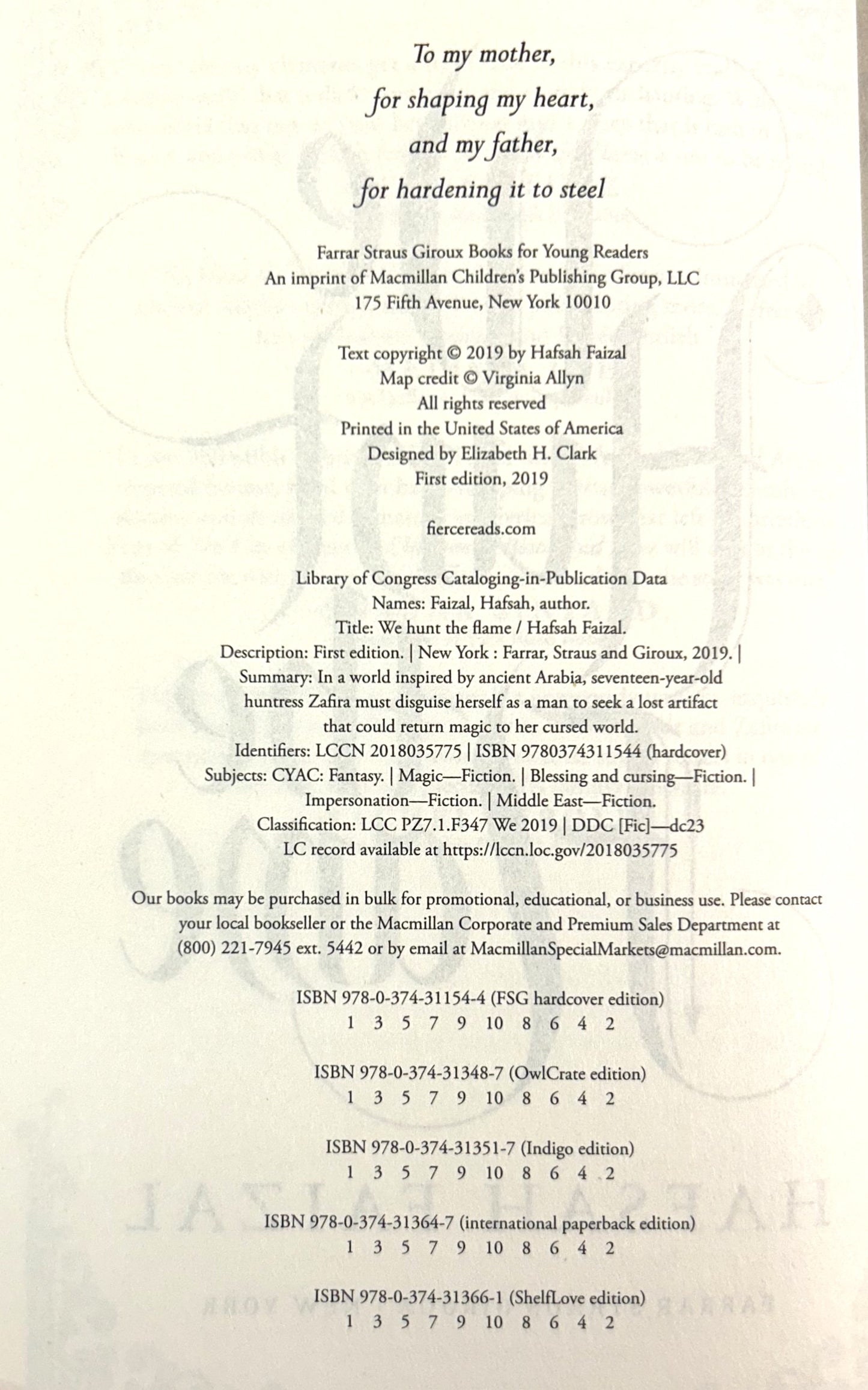 We Hunt the Flame by Hafsah Faizal 2019 SIGNED Exclusive 1st Owlcrate Edition