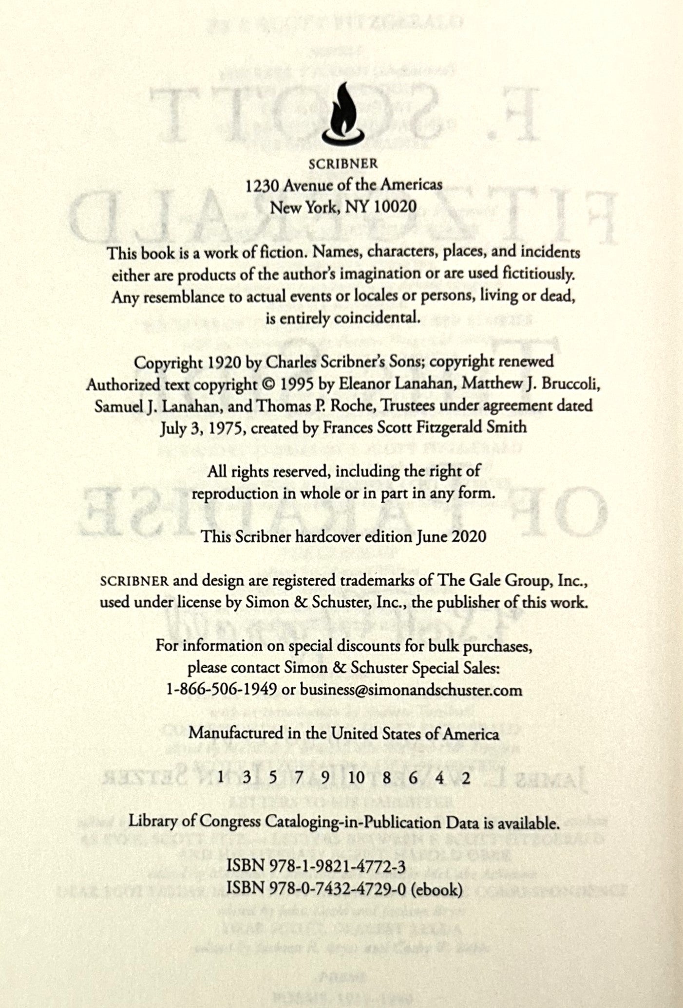 This Side of Paradise by F. Scott Fitzgerald 2020