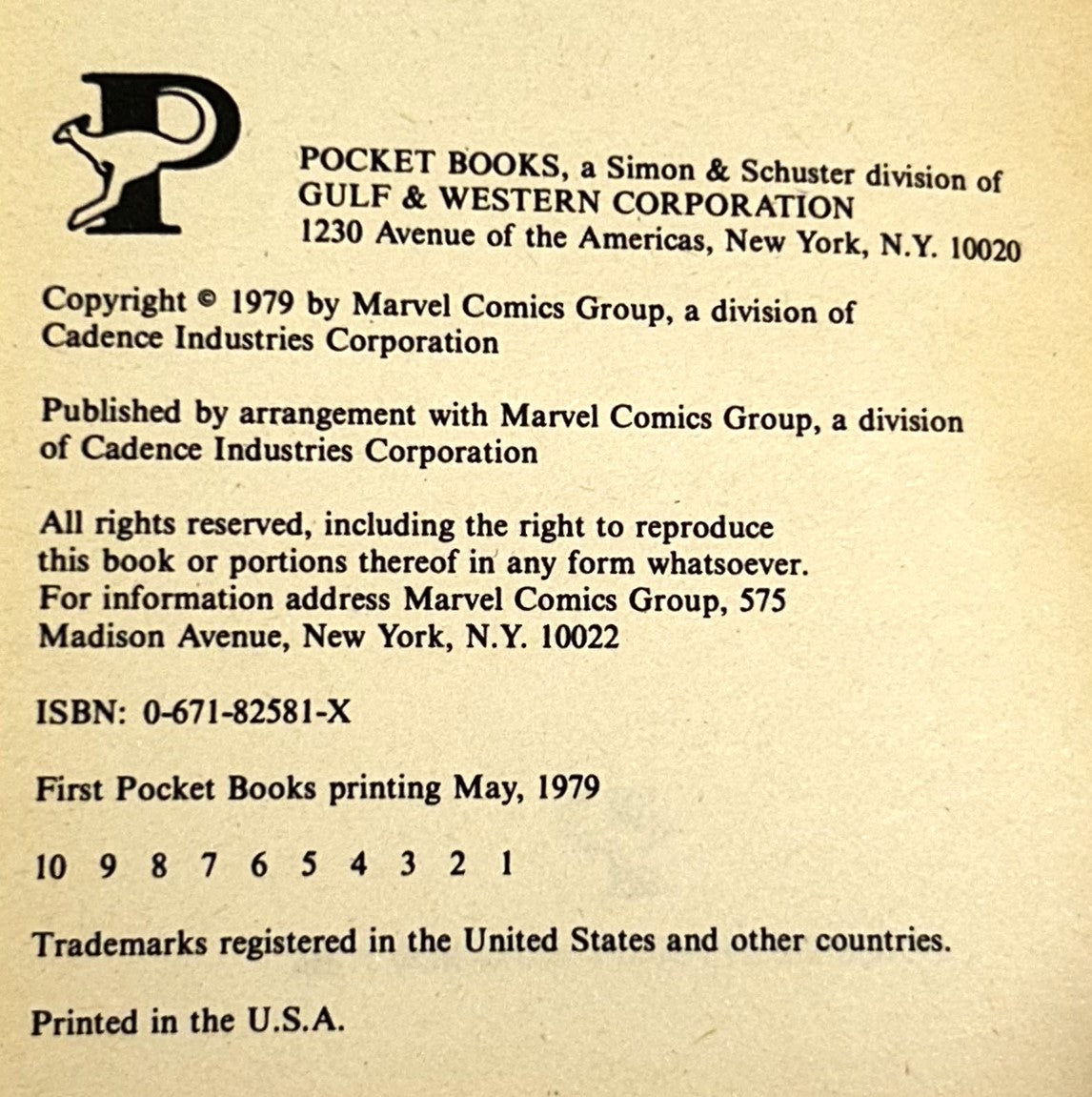 Marvel Comics Series: Stan Lee Presents Captain America 1979 1st Printing