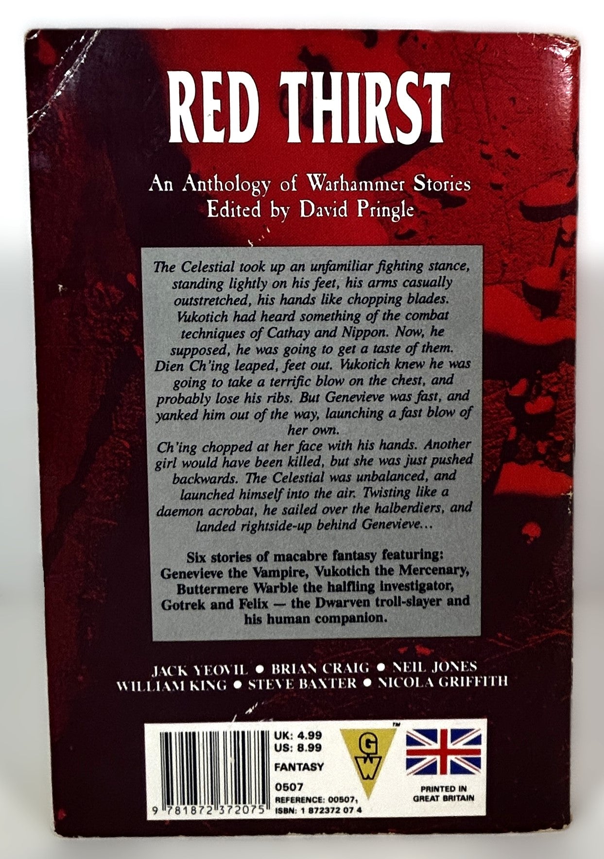 Warhammer: Red Thirst by David Pringle 1990