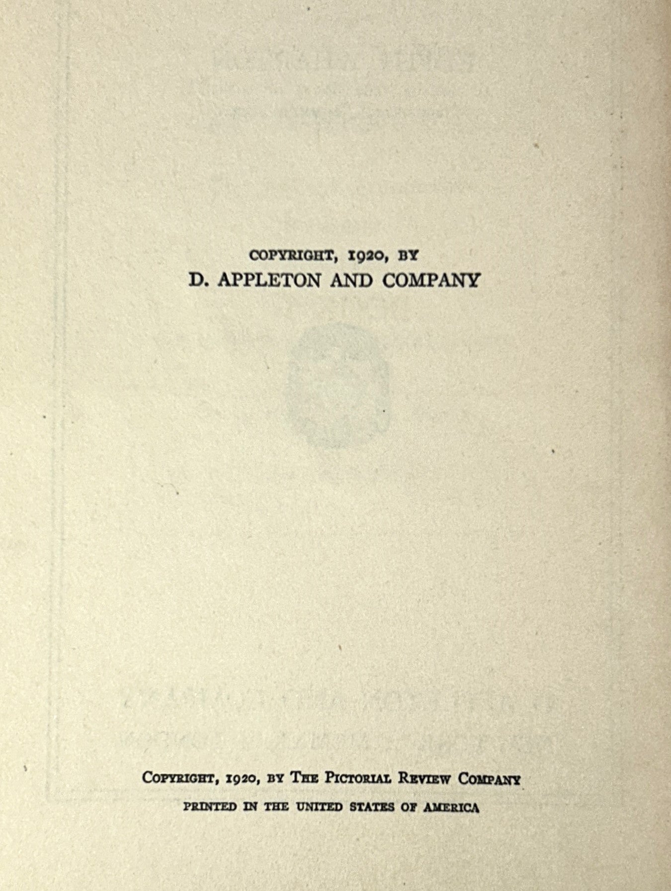 The Age of Innocence by Edith Wharton 1920 Hardcover 1st Edition 1st Printing
