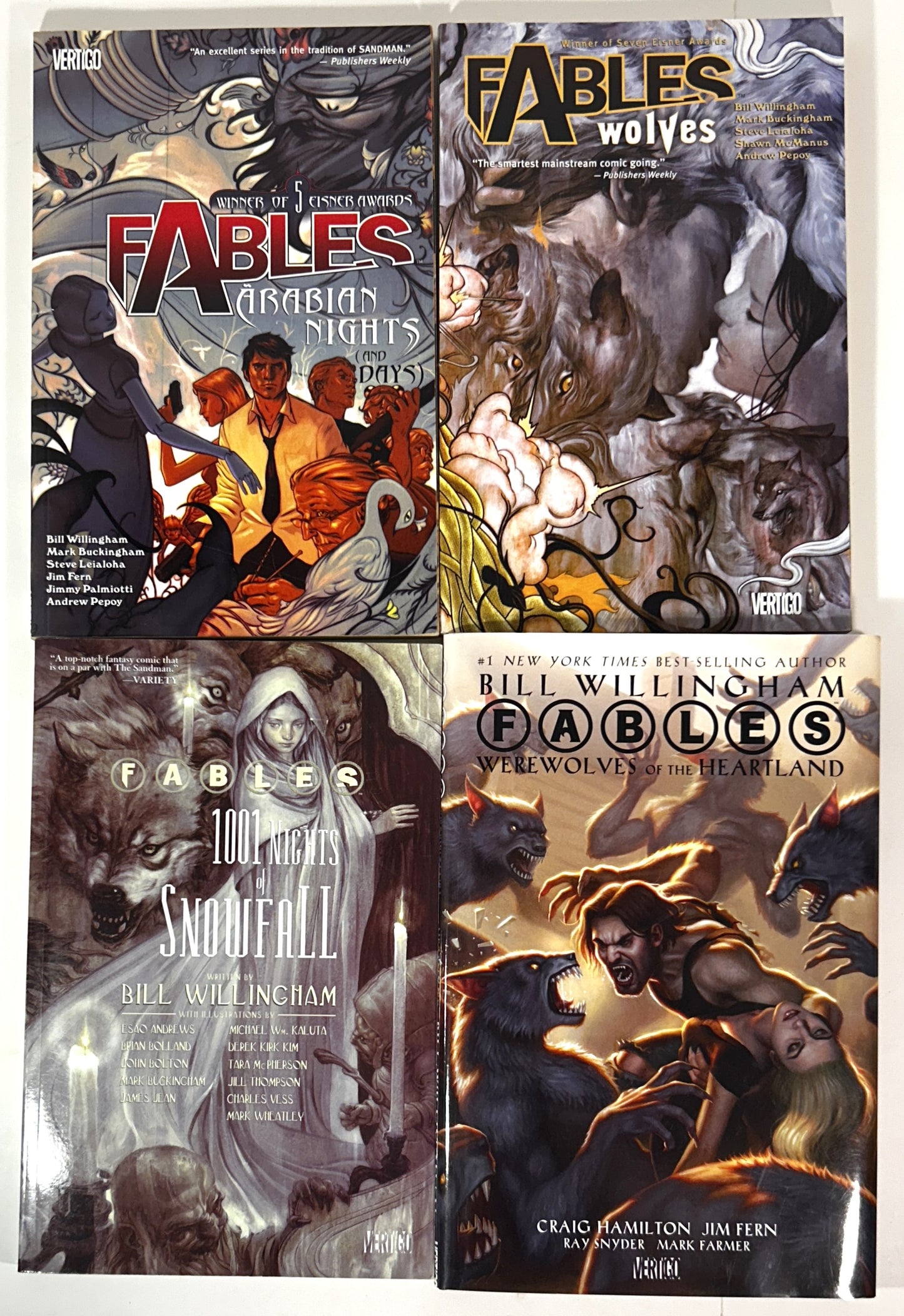 Set of 10 Fables by Bill Willingham 2006-2012