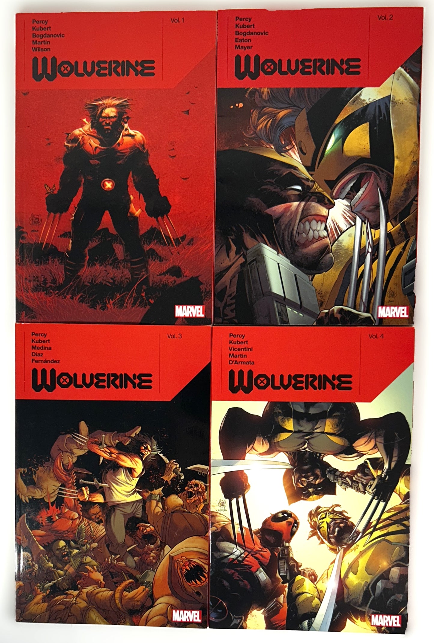 Set of 4 Marvel: Wolverine by Percy Kubert Bogdanovic Martin & Wilson 2020-2022