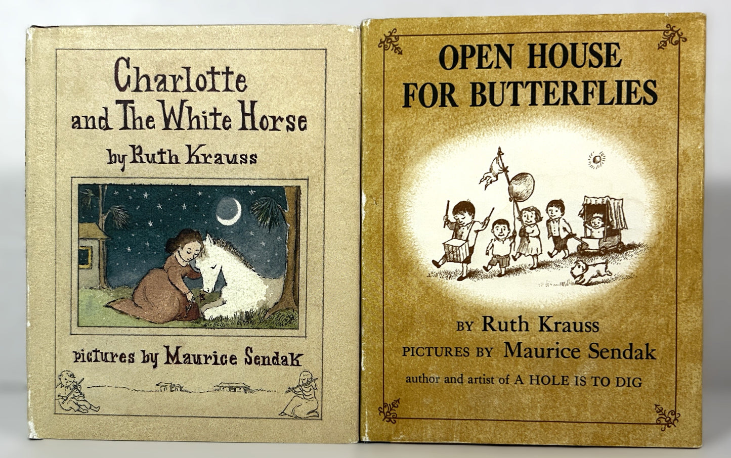 Set of 2 Ruth Krauss Stories Illus by Maurice Sendak circa 1980s Reprints