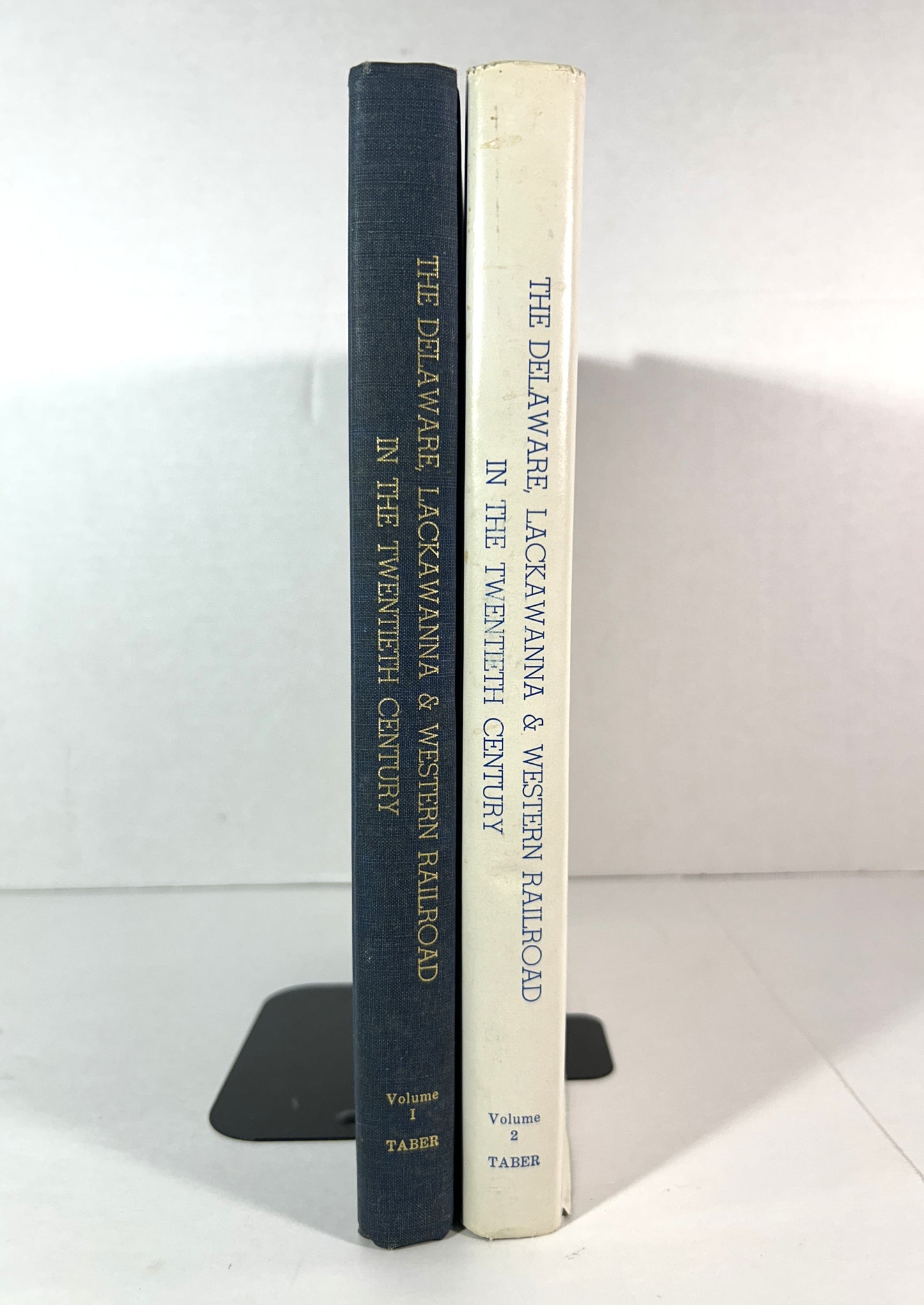 Set of 2 Delaware Lackawanna & Western Railroad in the Twentieth Century by Thomas Townsend Taber 1980 SIGNED Limited Edition