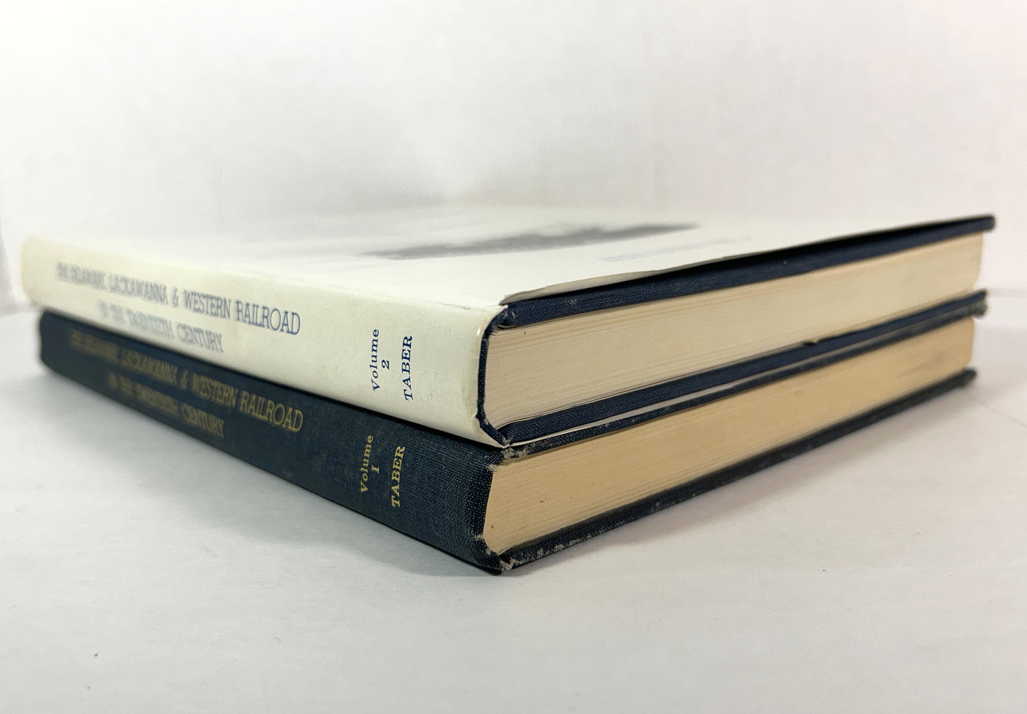 Set of 2 Delaware Lackawanna & Western Railroad in the Twentieth Century by Thomas Townsend Taber 1980 SIGNED Limited Edition