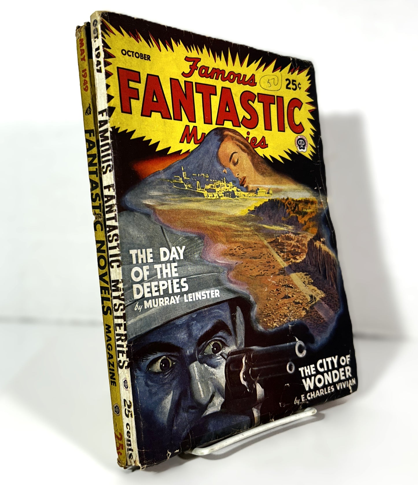 Set of 2 Famous Fantastic Movies/Novels October 1947 & May 1949 Pulp Magazines