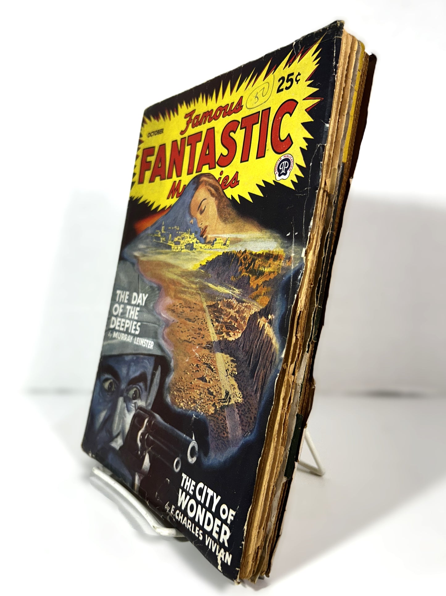 Set of 2 Famous Fantastic Movies/Novels October 1947 & May 1949 Pulp Magazines