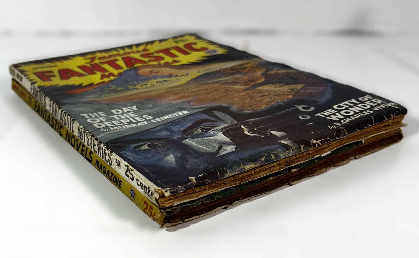 Set of 2 Famous Fantastic Movies/Novels October 1947 & May 1949 Pulp Magazines