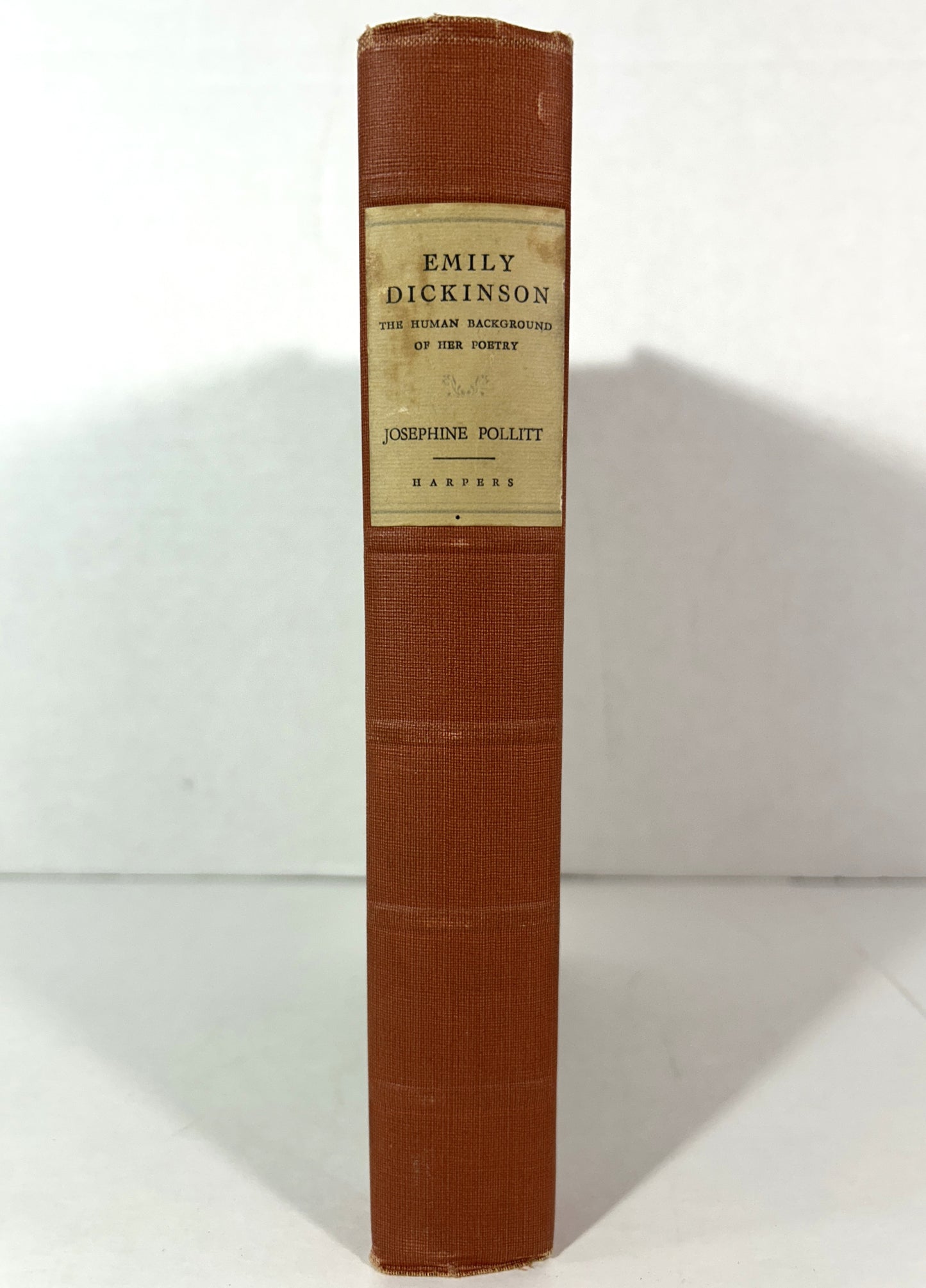 Emily Dickinson: The Human Background of Her Poetry by Josephine Pollitt 1930 1st Edition