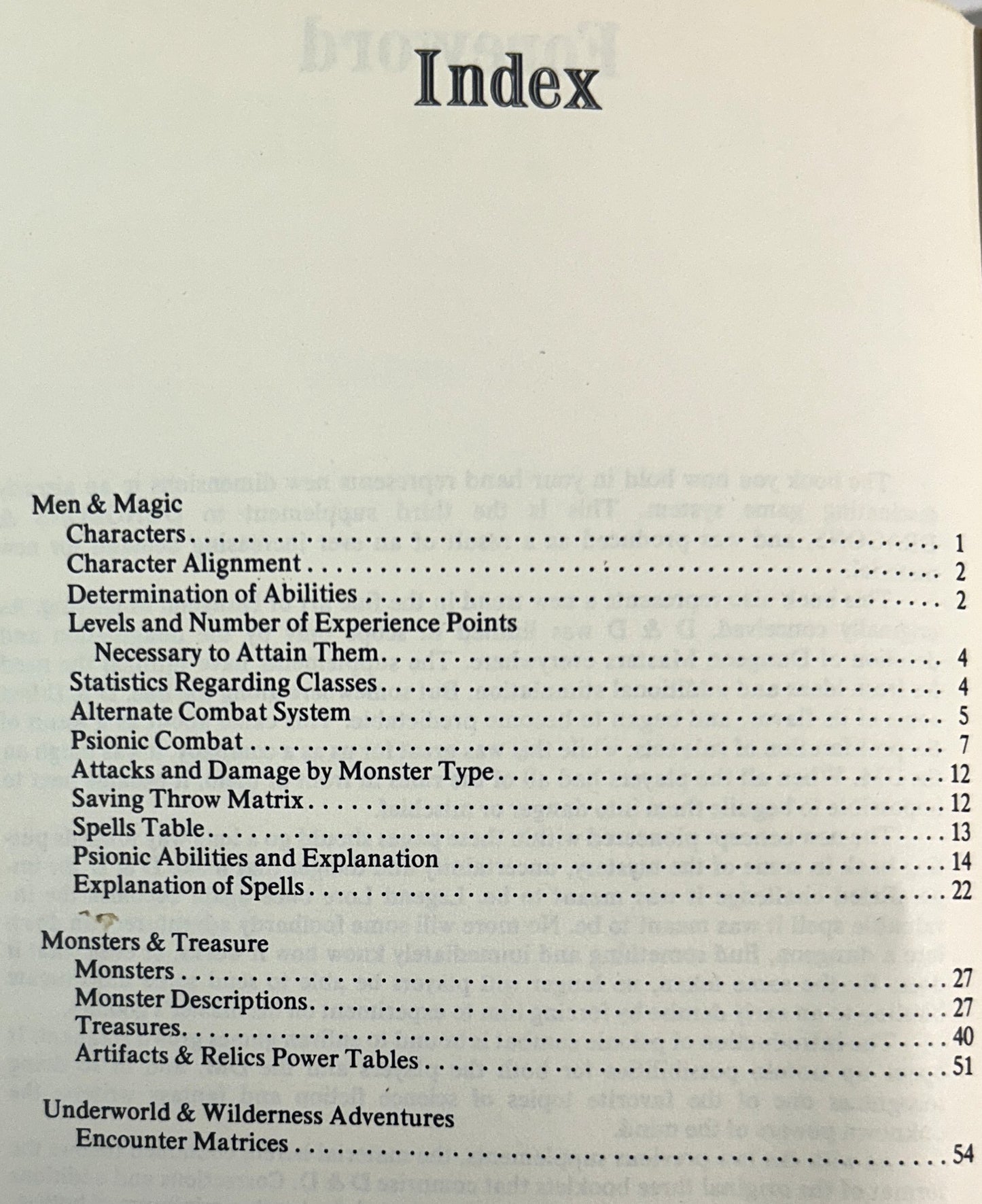 Dungeons & Dragons Supplement III: Eldritch Wizardry by Gygax Blume 1979 9th Printing