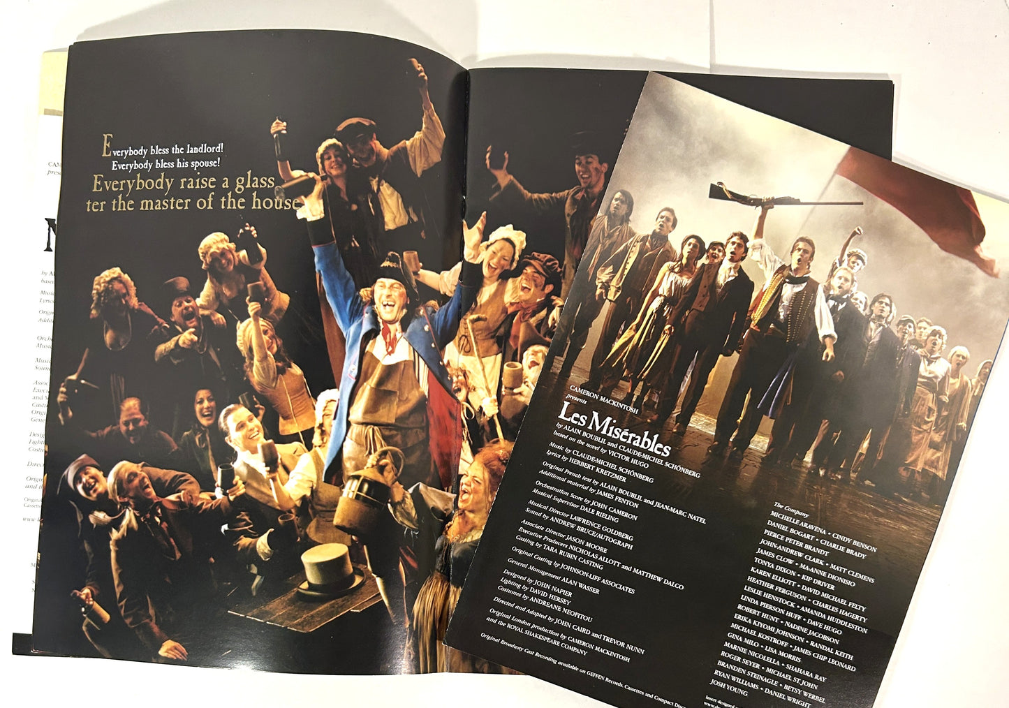 Les Miserables Broadway Brochure 2003