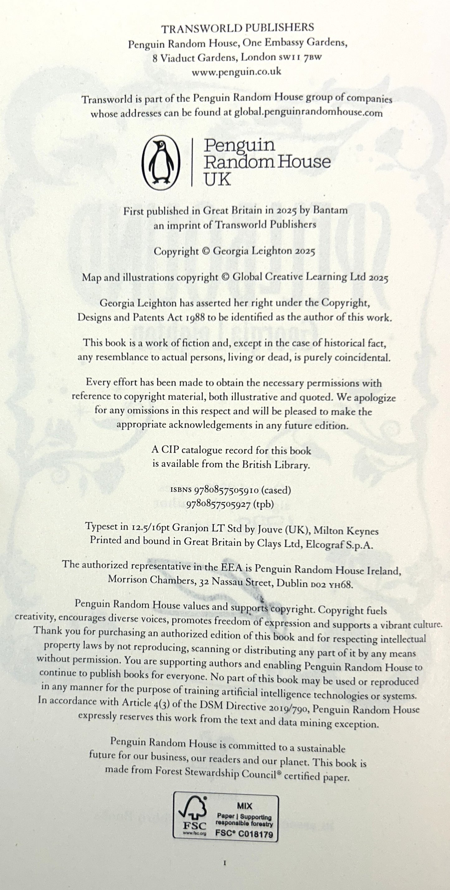 Spellbound by Georgia Leighton 2025 SIGNED Limited Edition SPRAYED EDGES