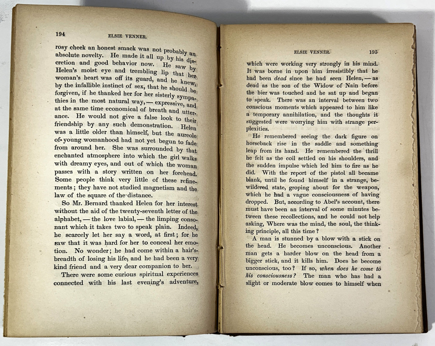 Set of 2 Elsie Venner: A Romance of Destiny by Oliver Wendell Holmes 1861 1st Ed