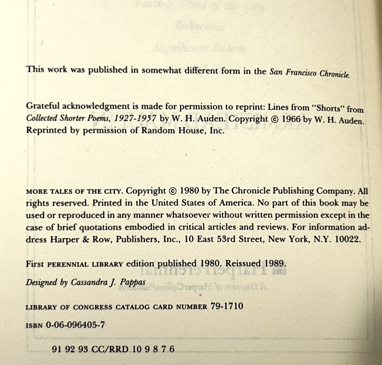 Set of 3 Tales of the City by Armistead Maupin 1989