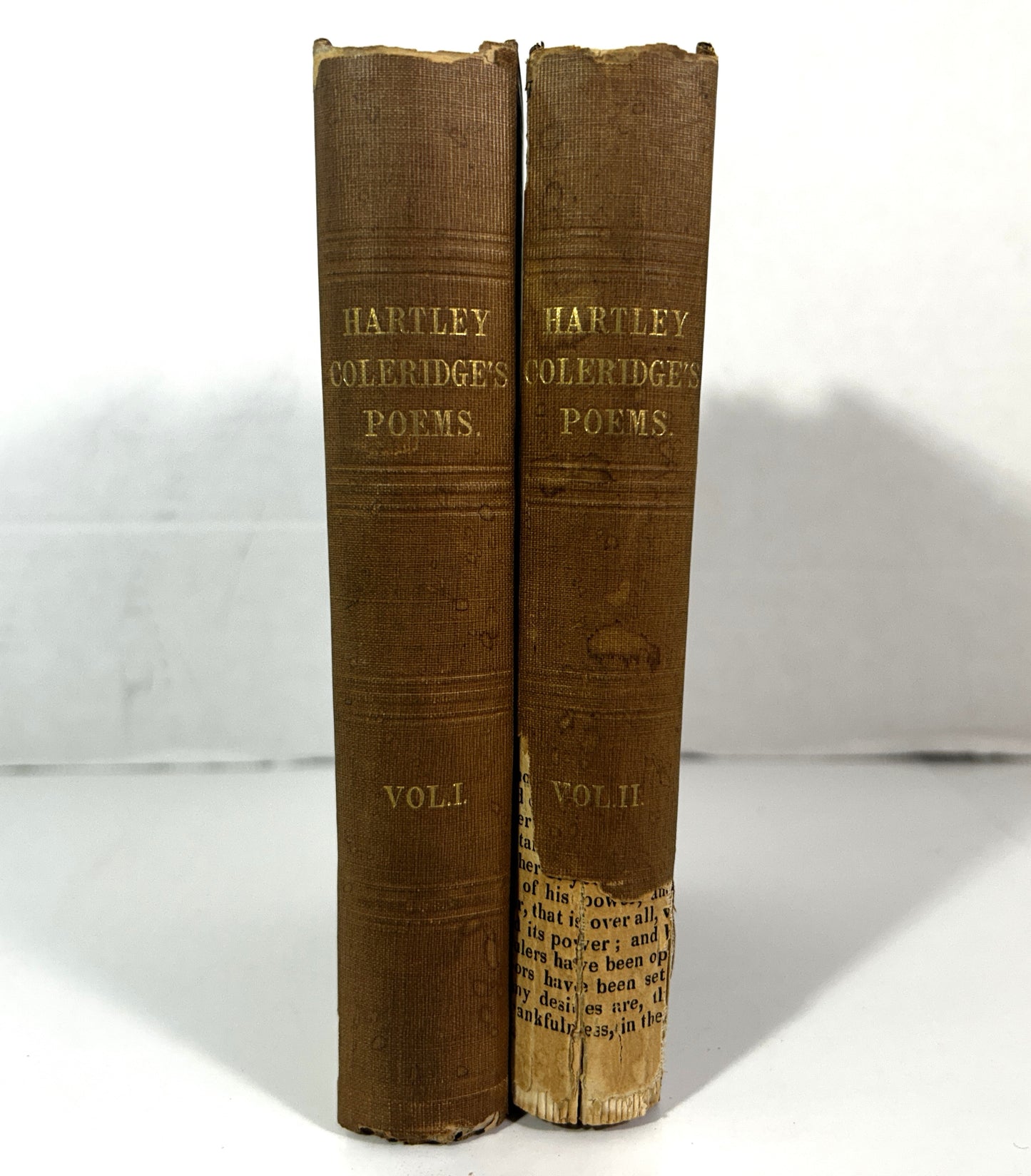 Set of 2 Poems by Hartley Coleridge 1851 2nd Edition