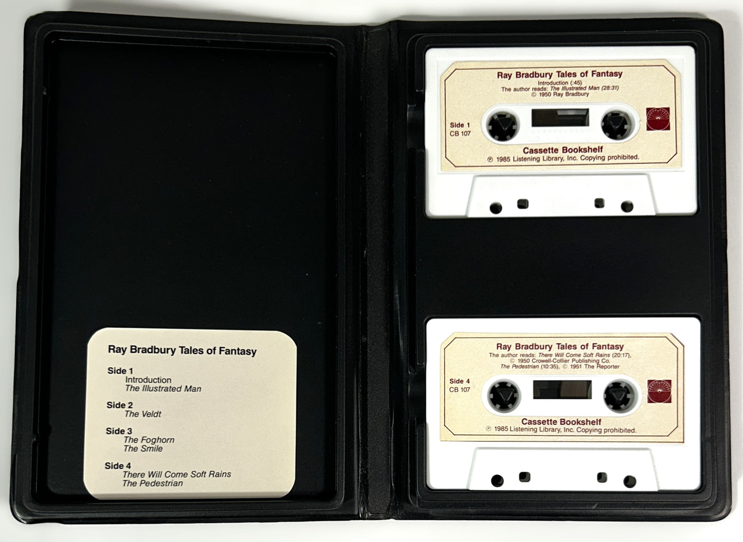 Cassette Bookshelf Listening Library: Tales of Fantasy by Ray Bradbury 1990 2 Cassettes