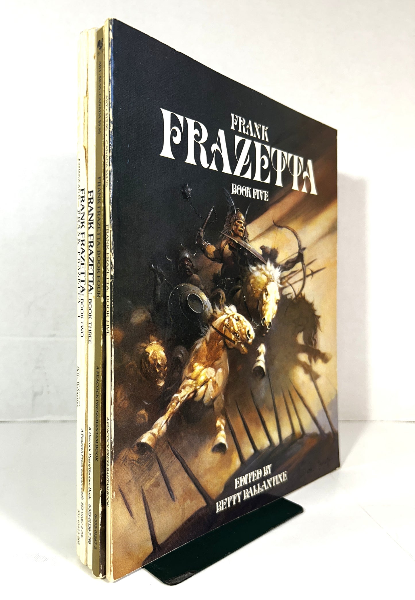 Set of 5 Frank Frazetta edited by Betty Ballantine 1975-1985