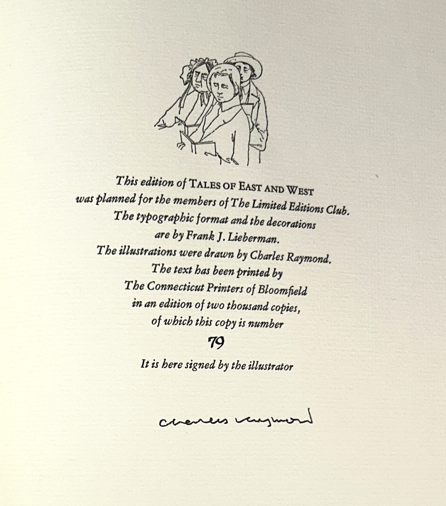 Limited Edition Club: Tales of East & West by Rudyard Kipling 1973 SIGNED
