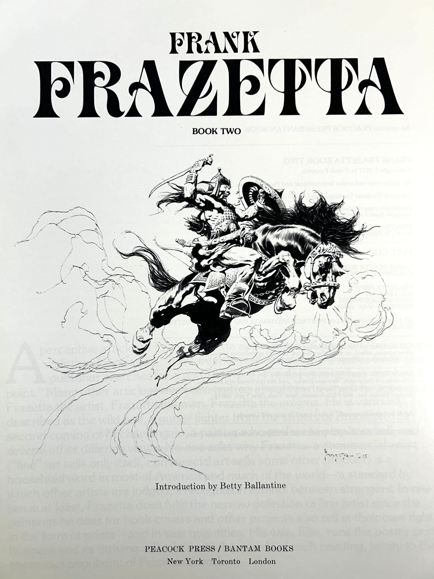 Set of 5 Frank Frazetta edited by Betty Ballantine 1975-1985