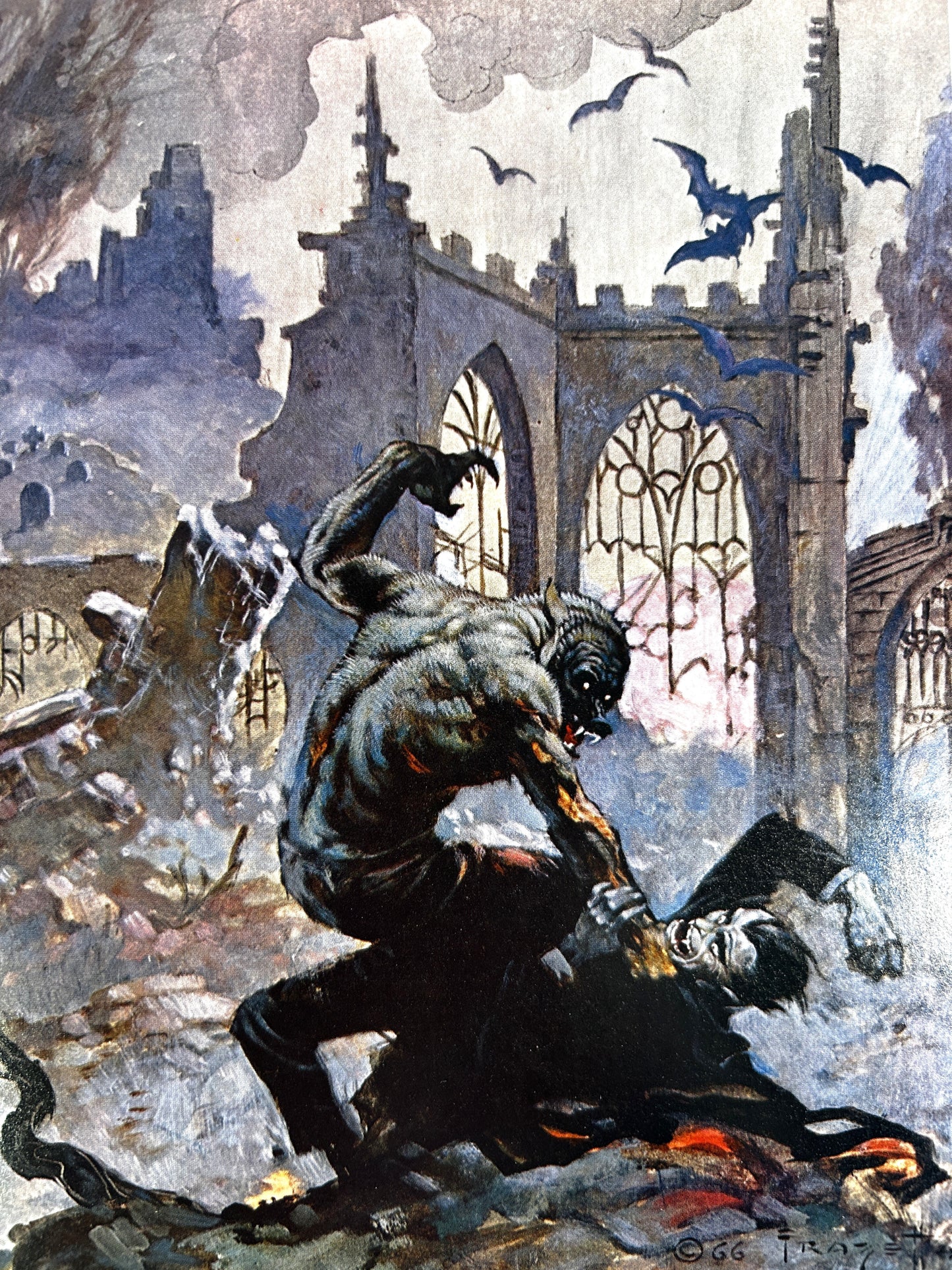 Set of 5 Frank Frazetta edited by Betty Ballantine 1975-1985