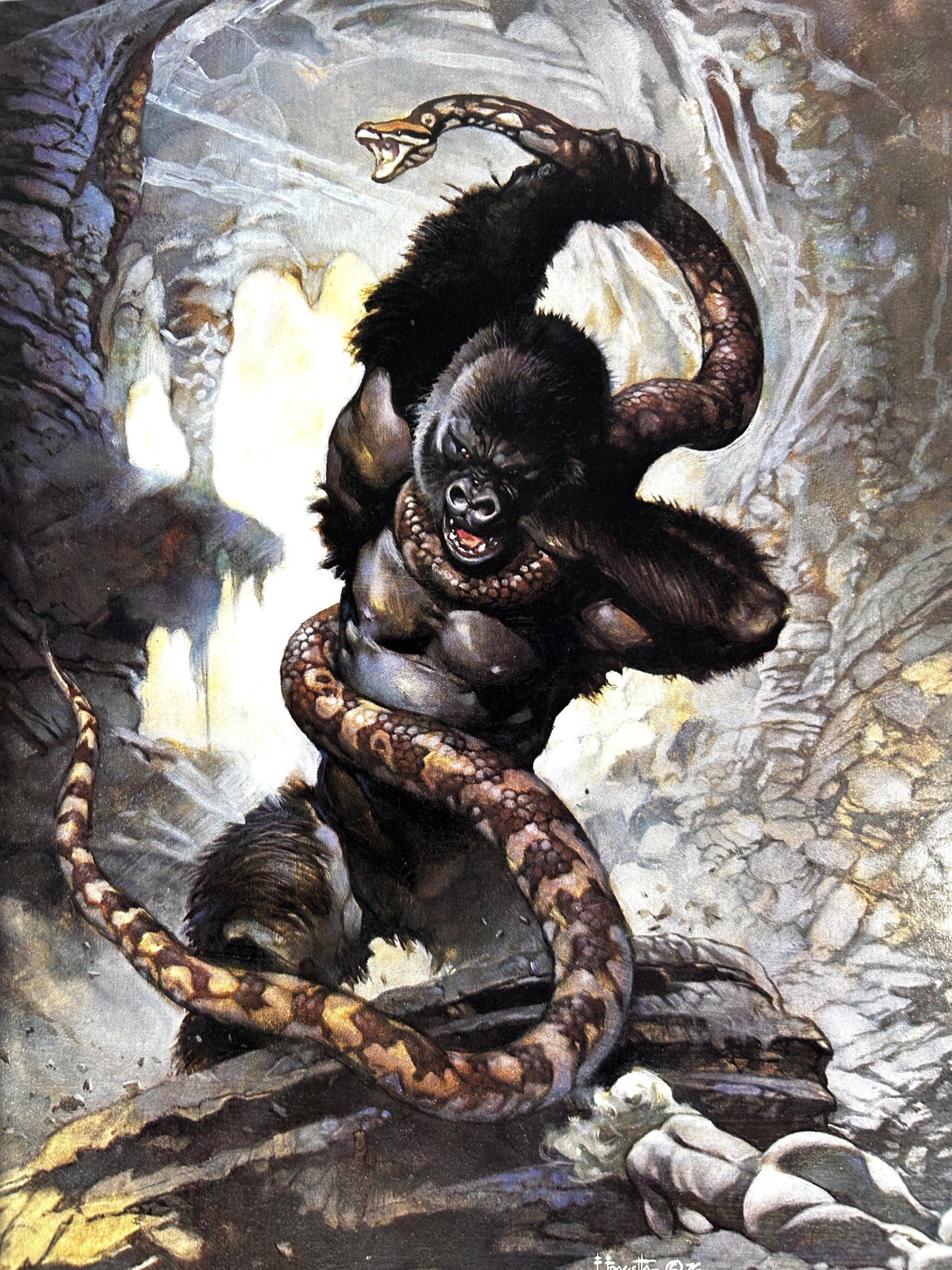 Set of 5 Frank Frazetta edited by Betty Ballantine 1975-1985