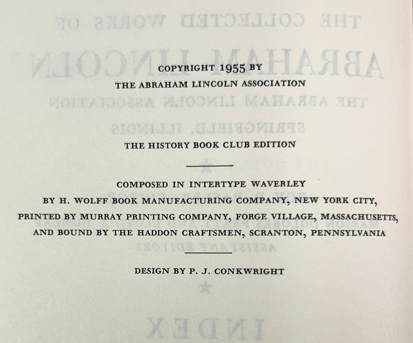 Set of 9 Complete Works of Abraham Lincoln by Roy P. Blaser 1953-1955
