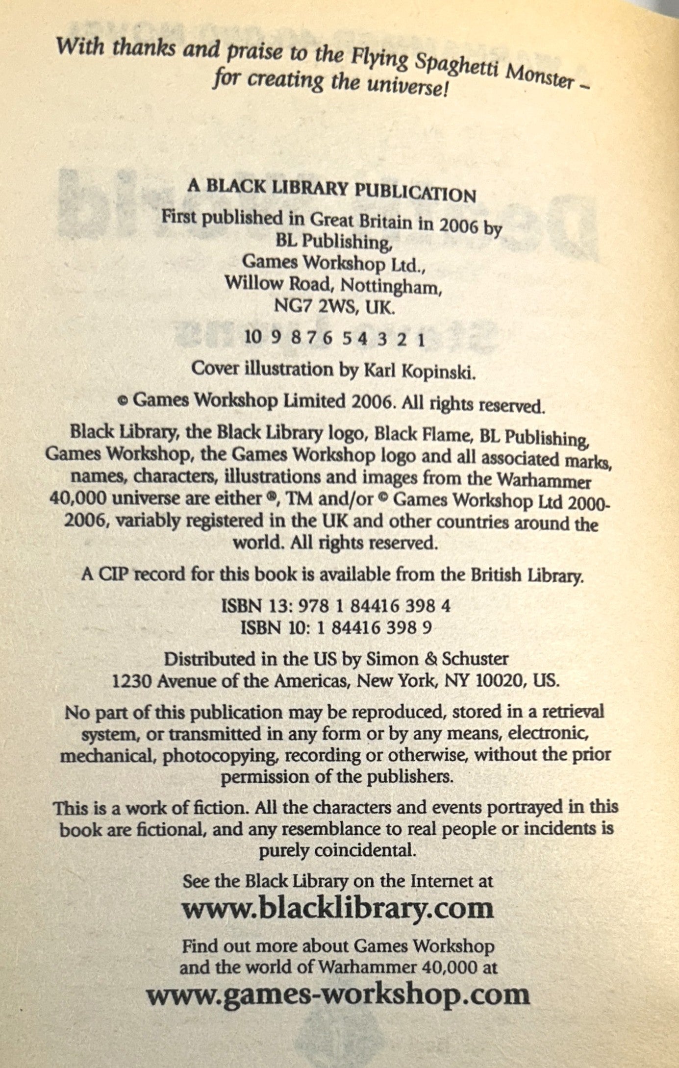 Warhammer 40000: Death World by Steve Lyons 2006 1st Printing