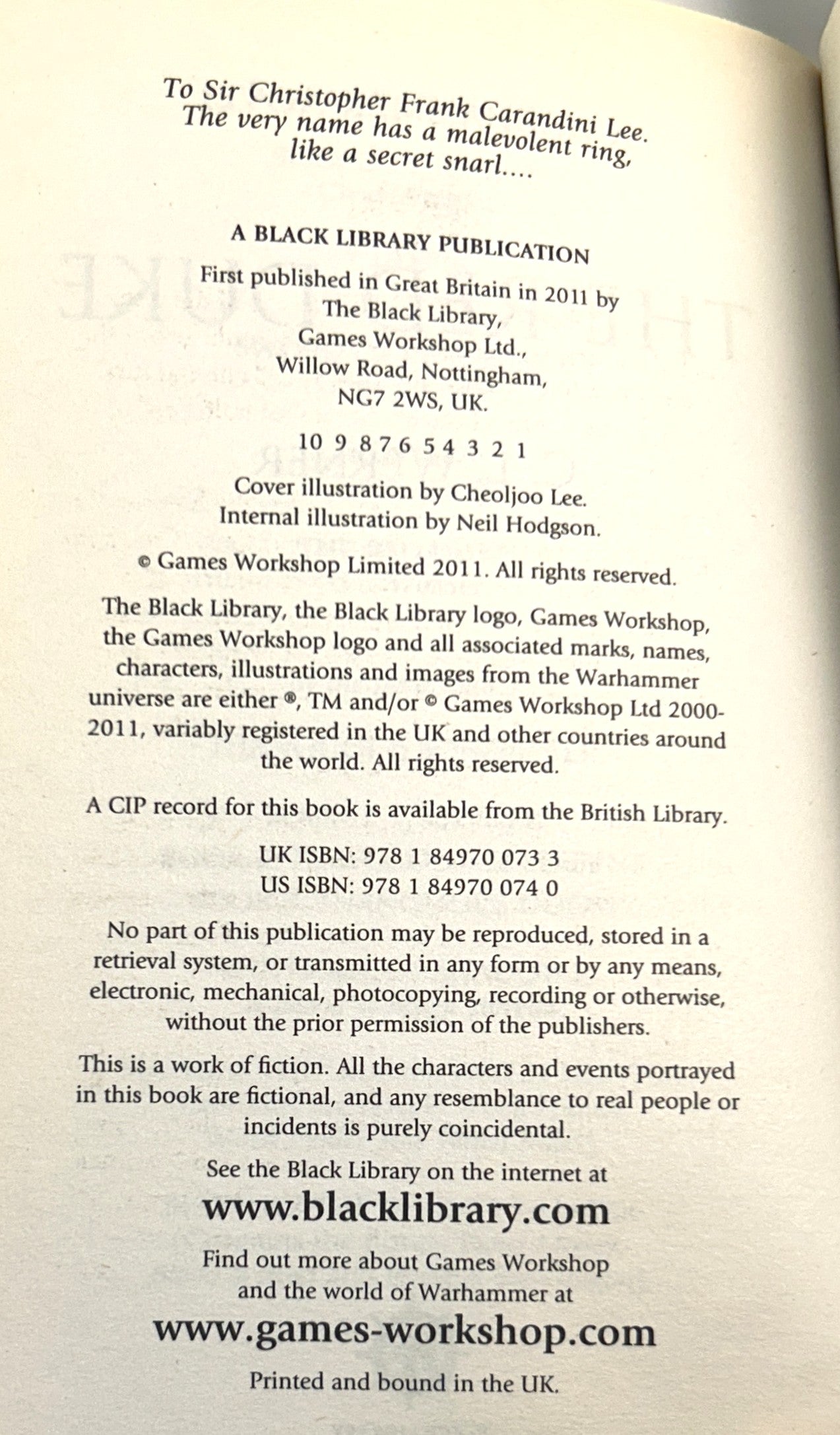 Warhammer: The Red Duke by CL Werner 2011 1st Printing