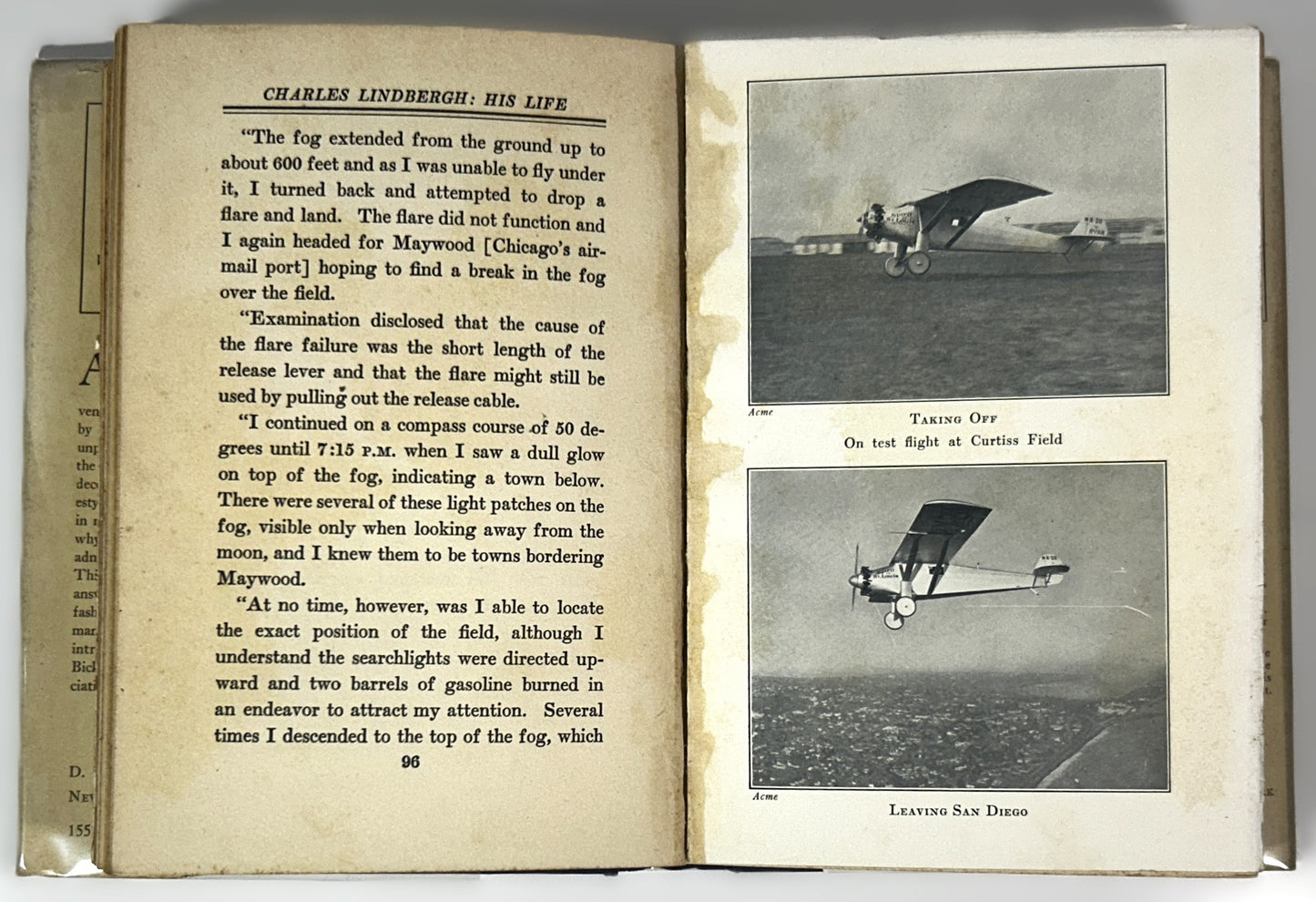 Charles Lindbergh: His Life by Dale Van Every and Morris Tracy 1927 HB