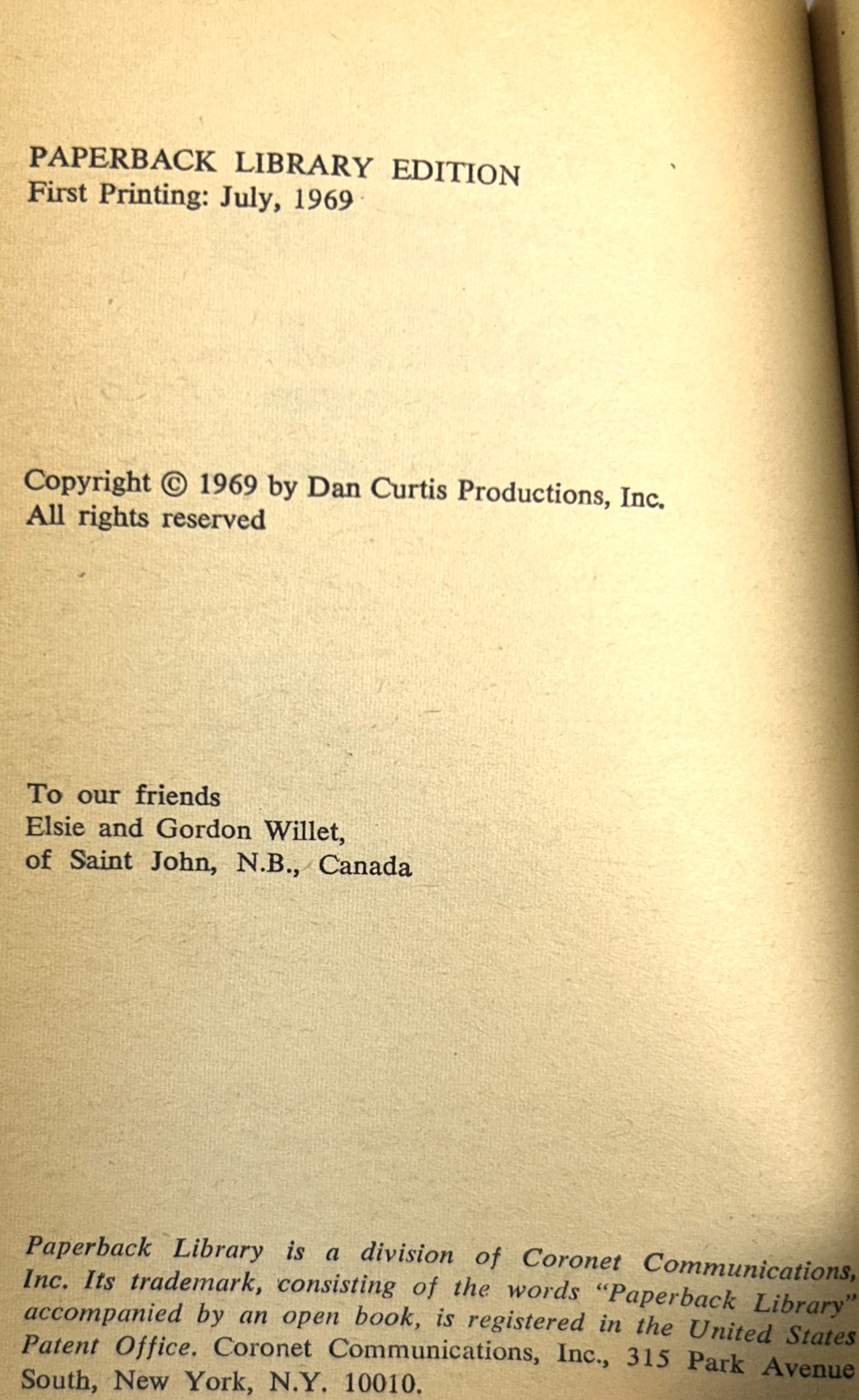 Set of 3 Dark Shadows by Marilyn Ross 1969-1970