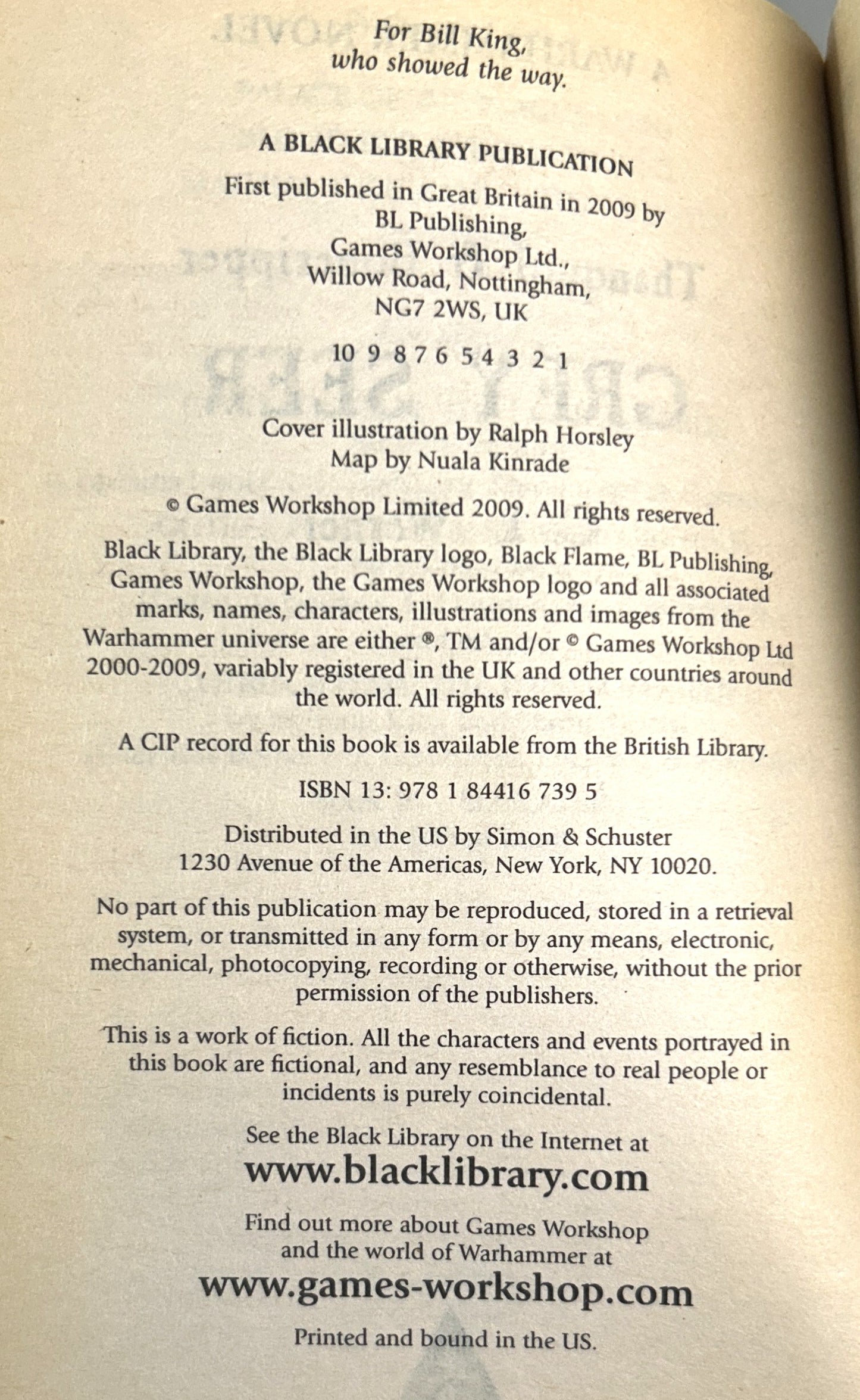 Warhammer: Grey Seer by CL Werner 2009 1st Printing