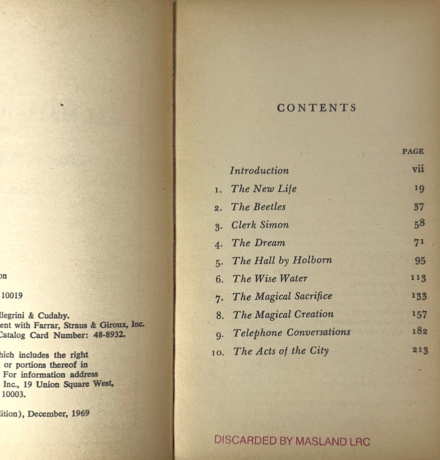 All Hallow's Eve by Charles Williams 1969 1st Printing